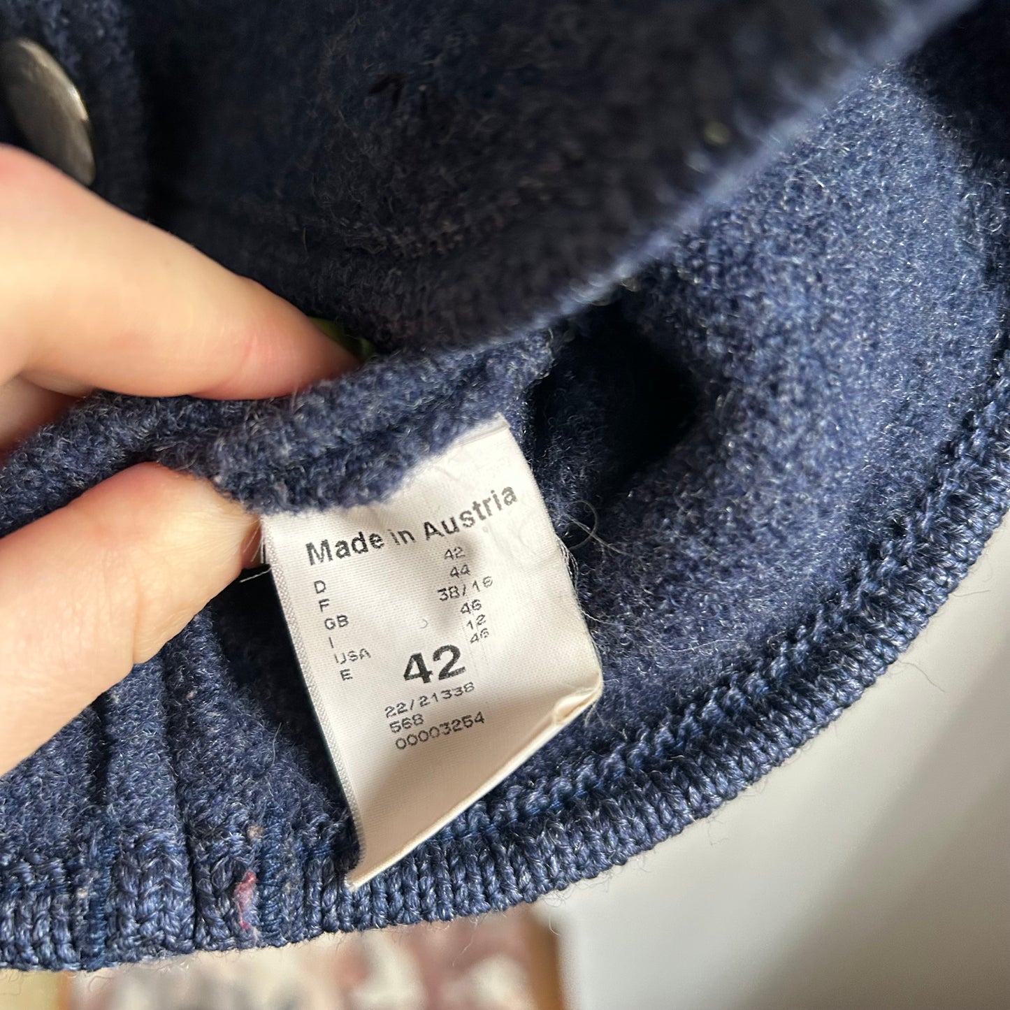 Gilet tirolese blu