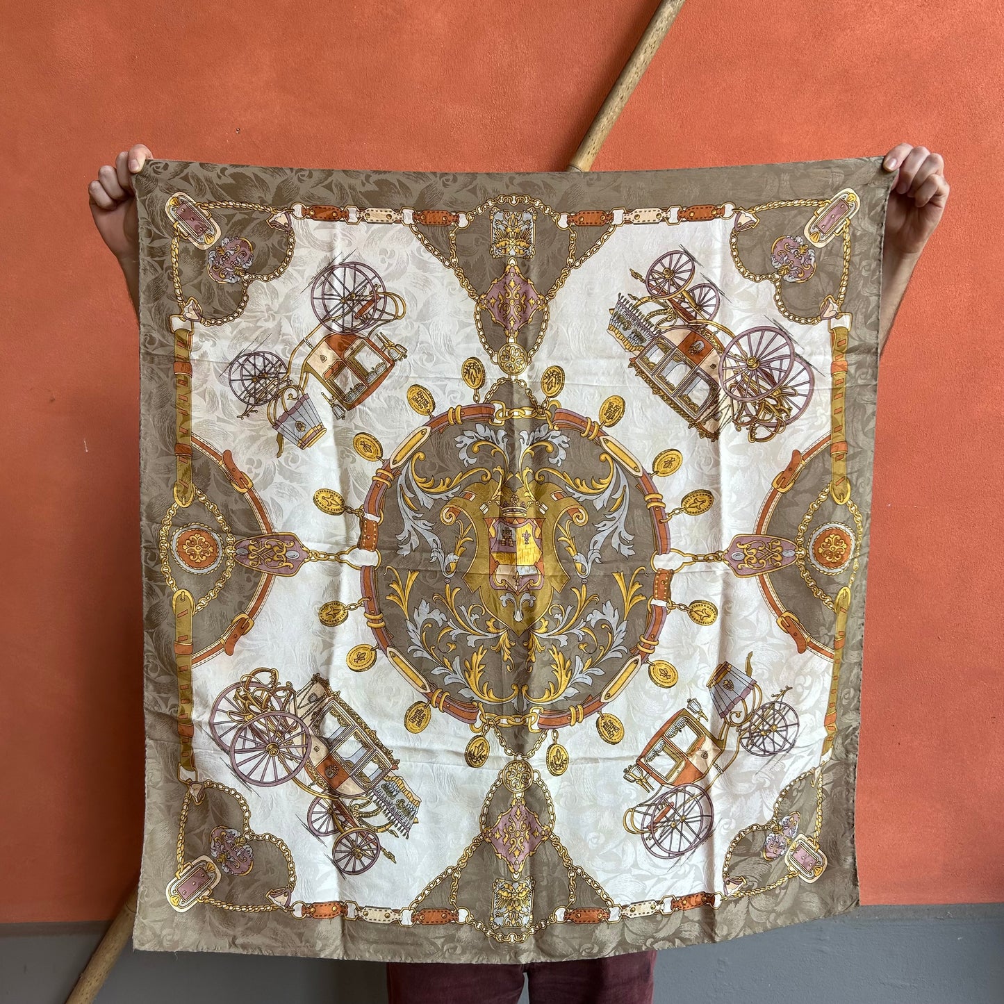 Foulard in seta “Carrozze”