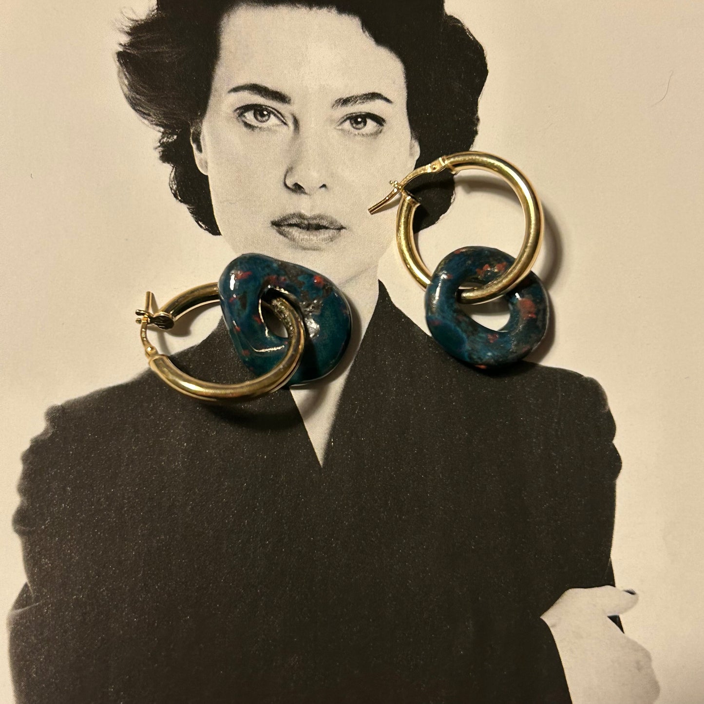 Orecchini “Nettuno a pois”