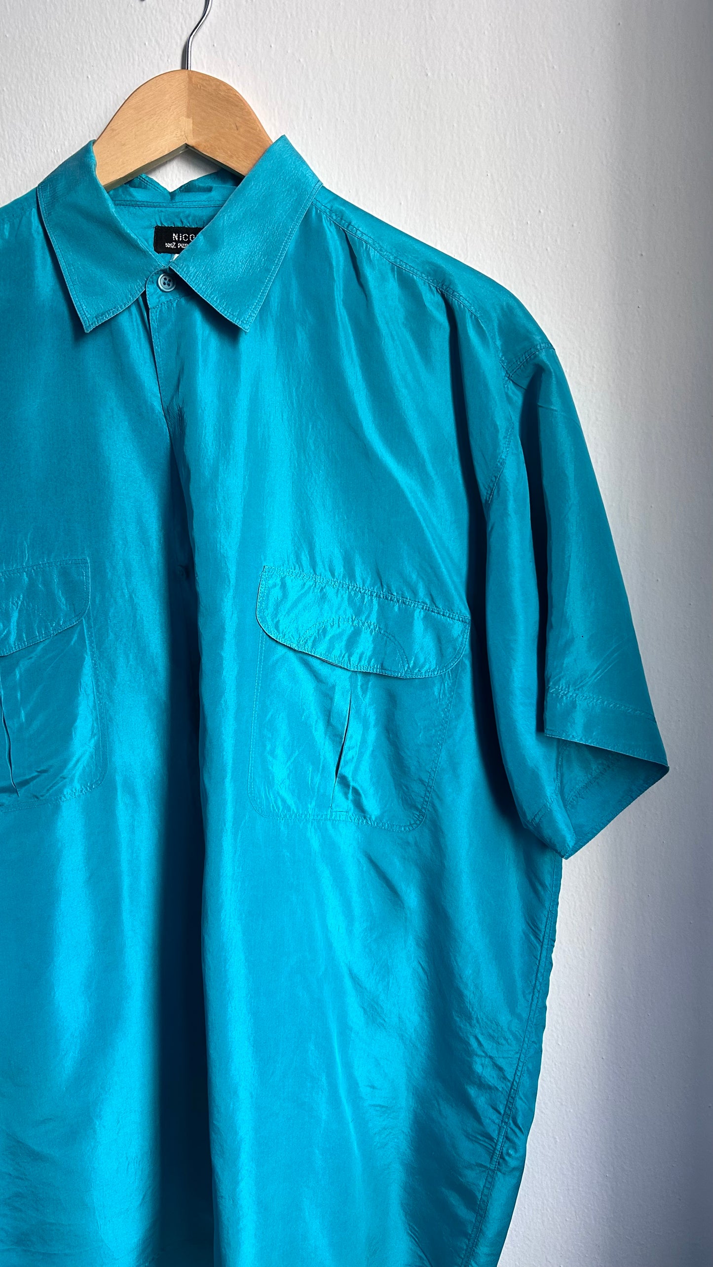 Camicia over verde