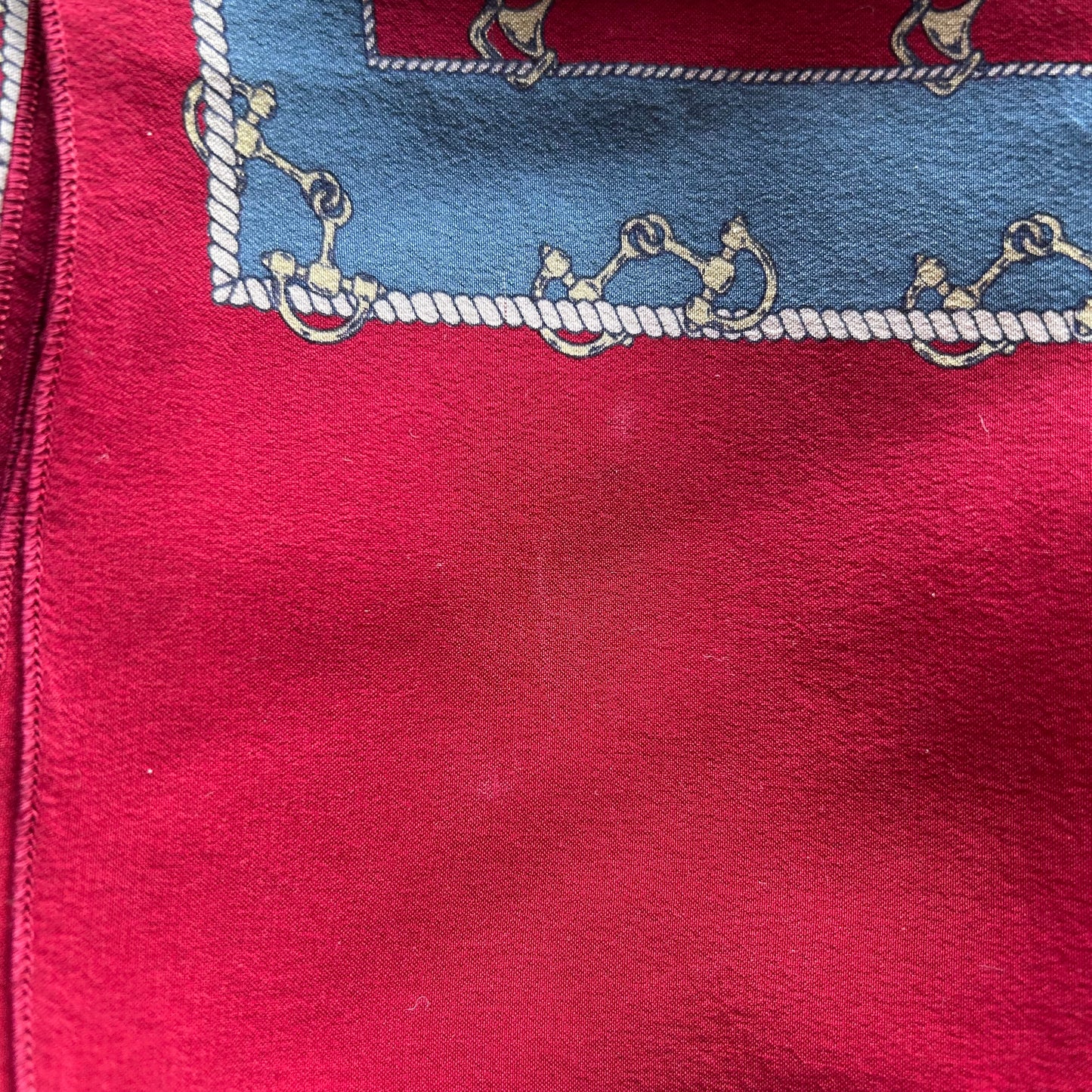 Pashmina rettangolare dettagli equestri