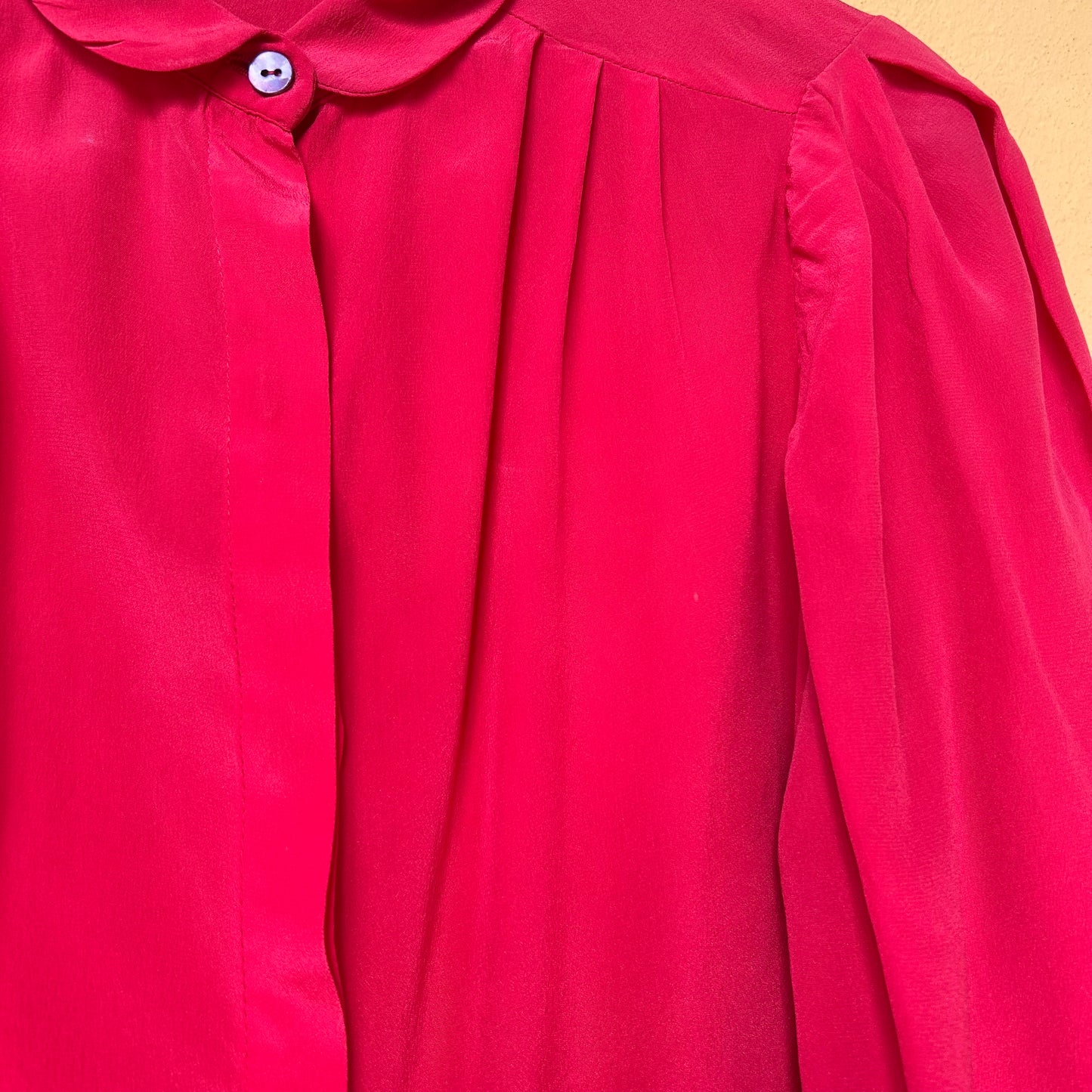 Camicia seta rossa