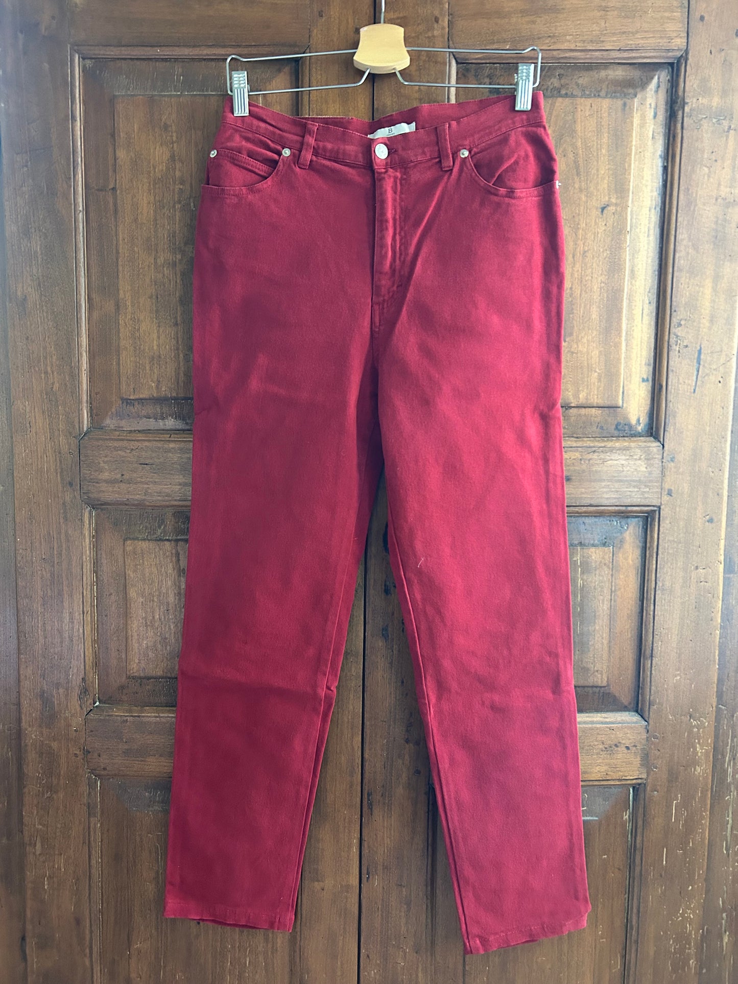 Jeans rossi elasticizzati