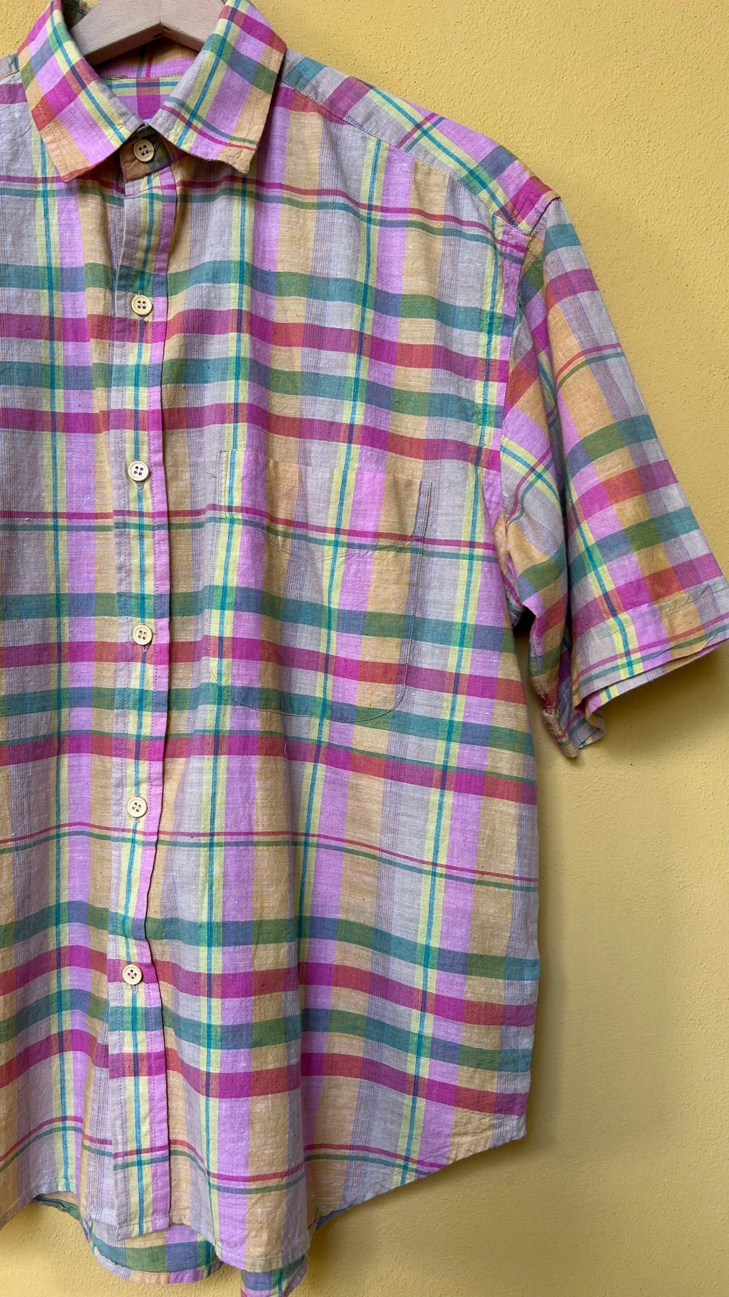 Camicia "scozzese" rosa