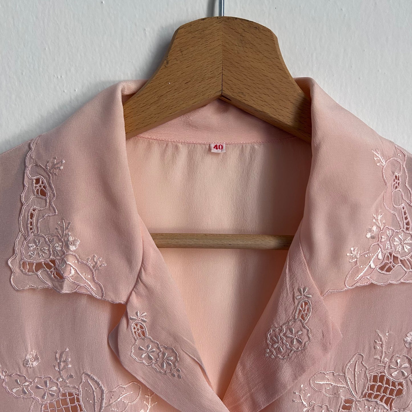 Camicia in seta rosa