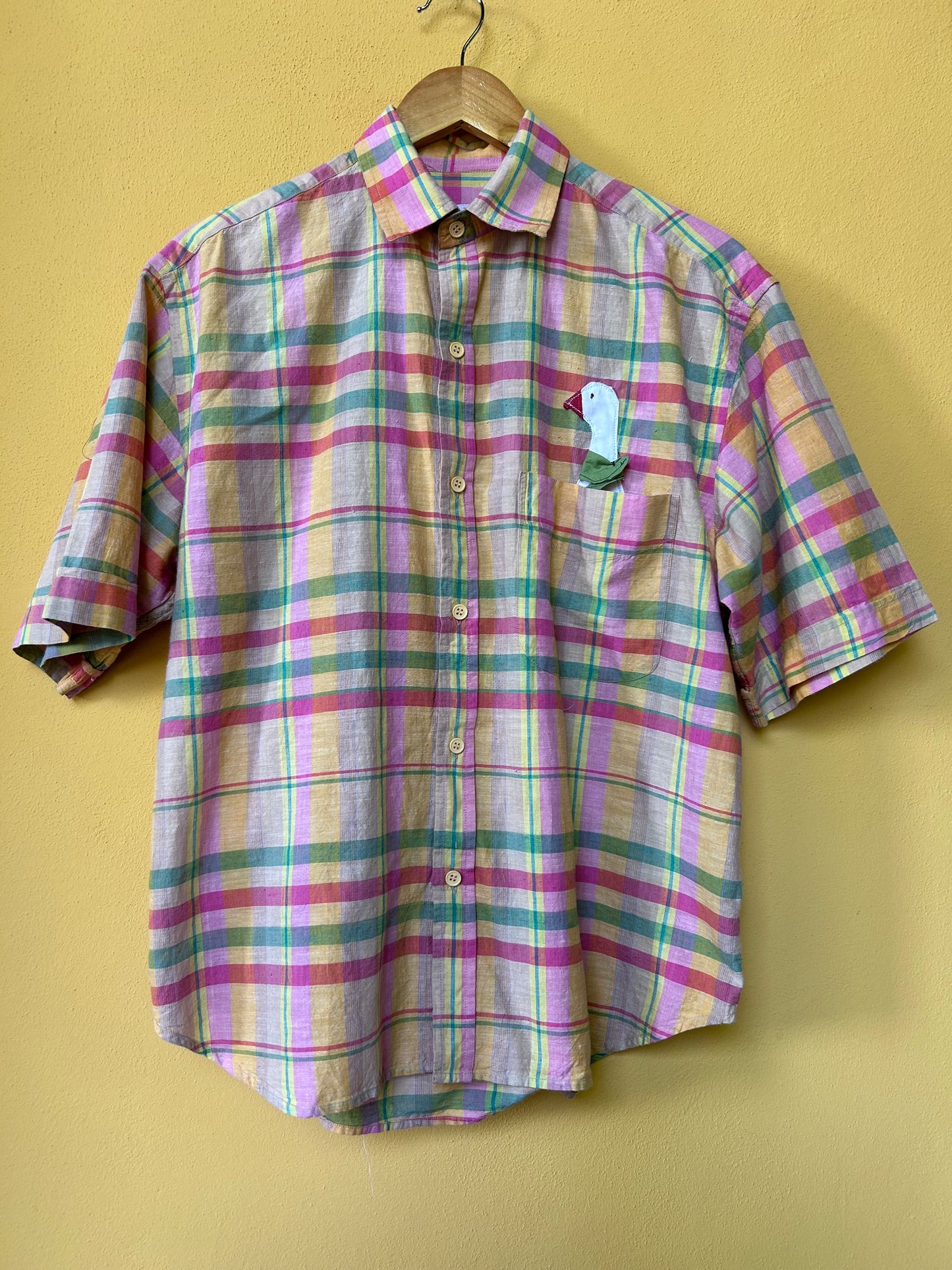 Camicia "scozzese" rosa
