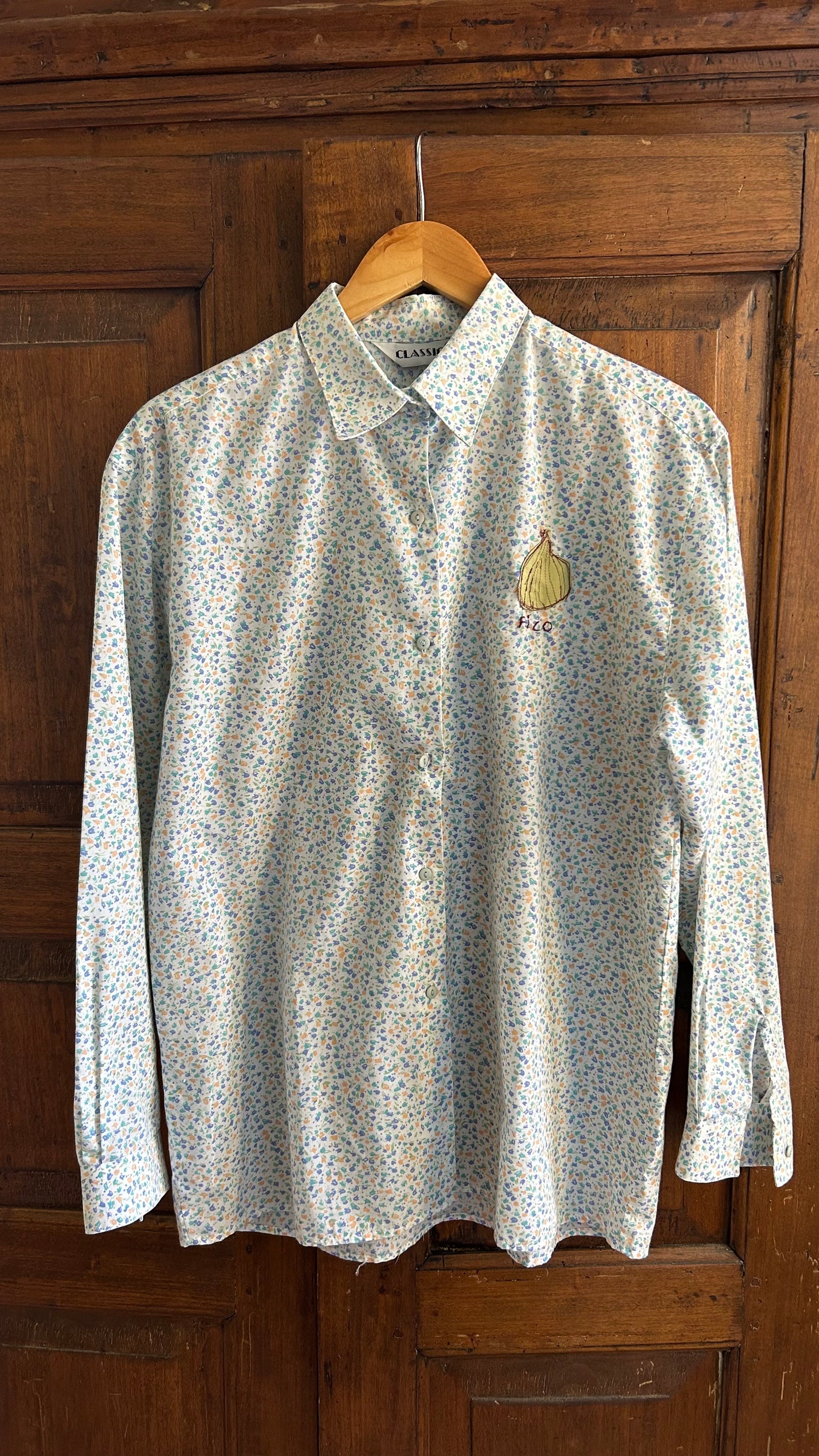 Camicia  a fiori con fico