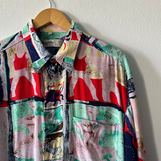 Camicia Leoni e arcieri