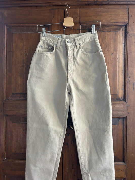 Jeans panna 100% cotone