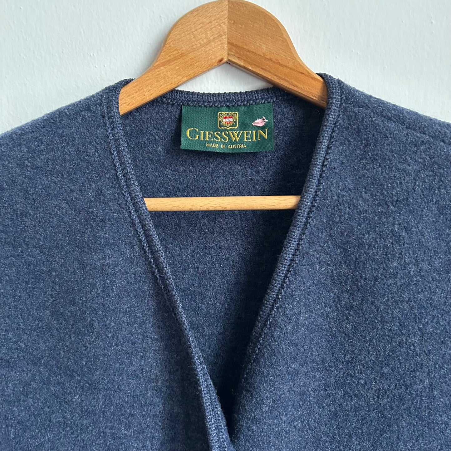 Gilet tirolese blu