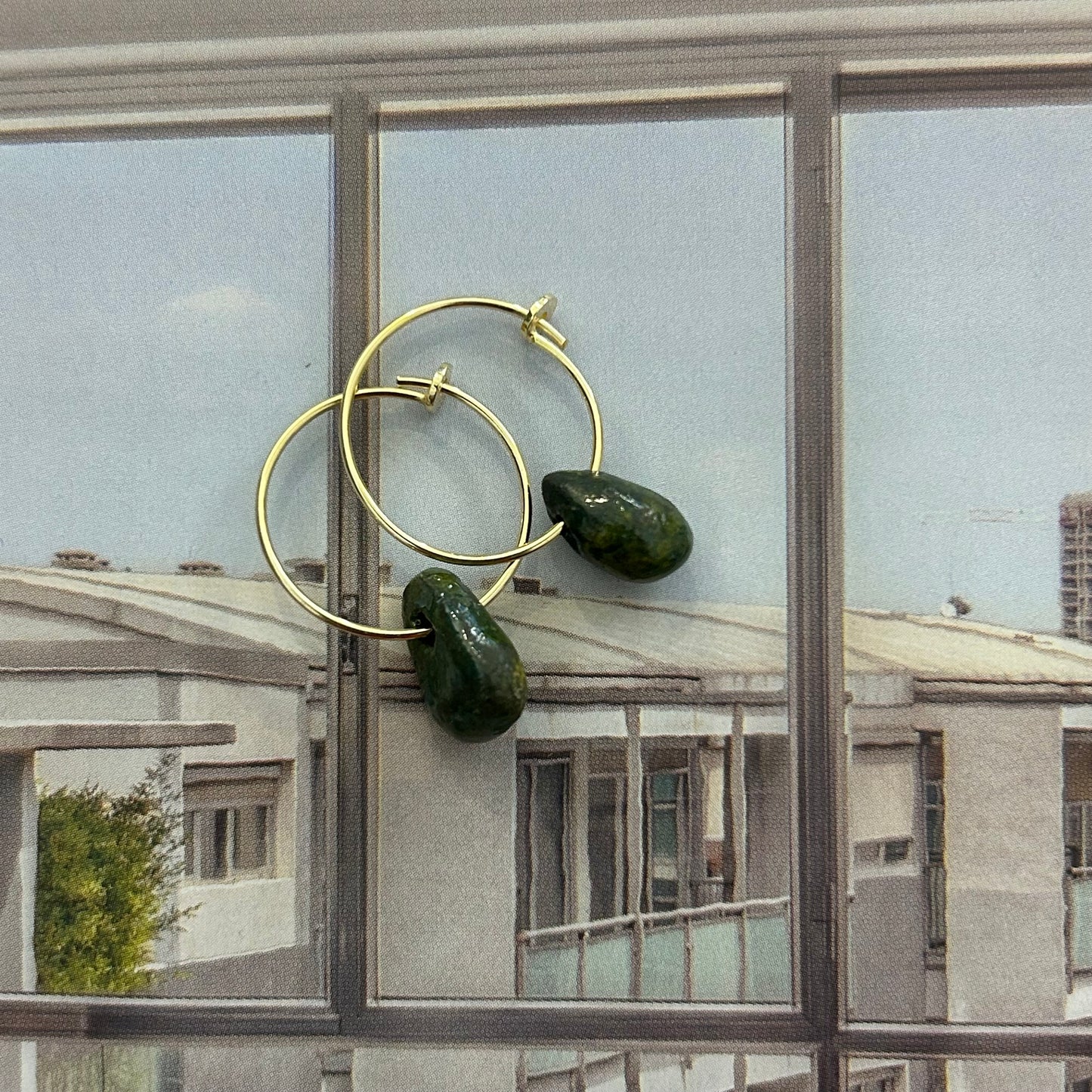 Orecchini sottili “Sassi di montagna”