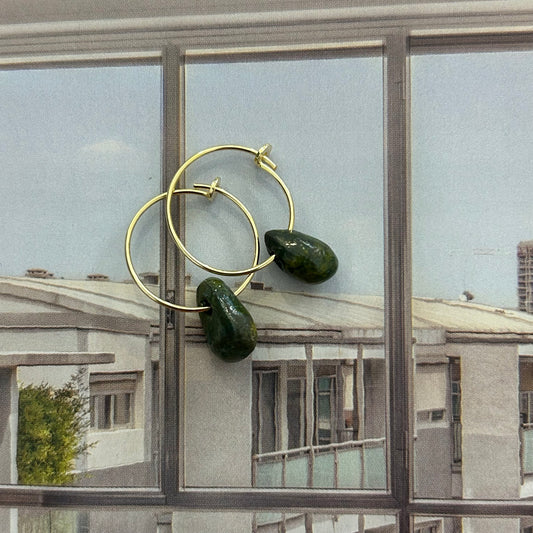 Orecchini sottili “Sassi di montagna”