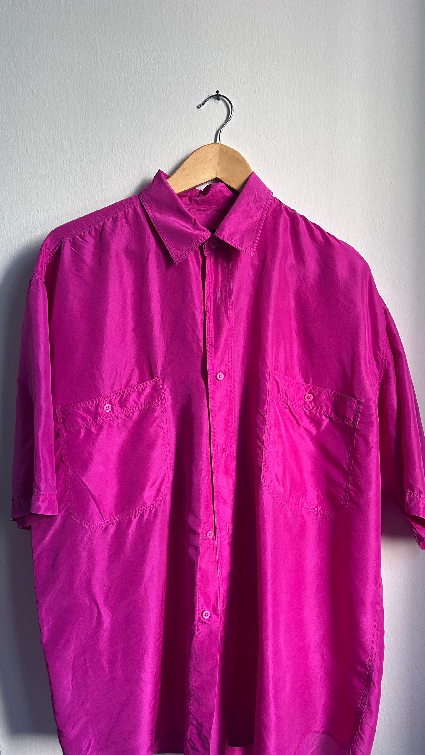 Camicia over in seta