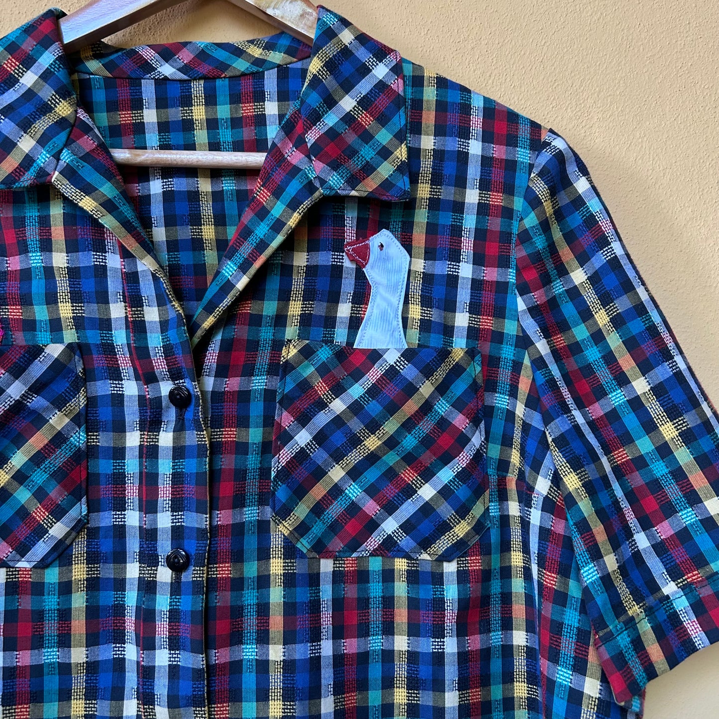 Camicia scozzese toni freddi