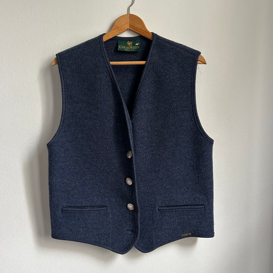 Gilet tirolese blu