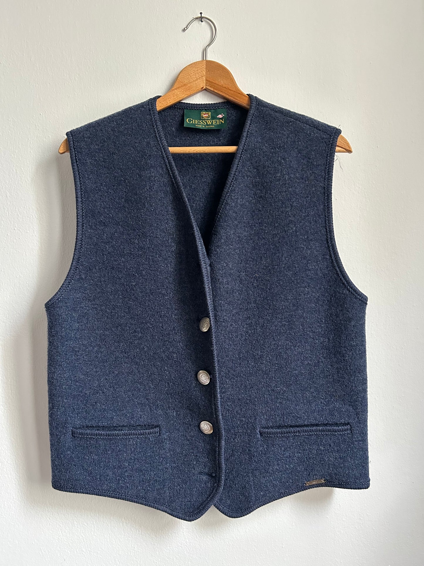 Gilet tirolese blu