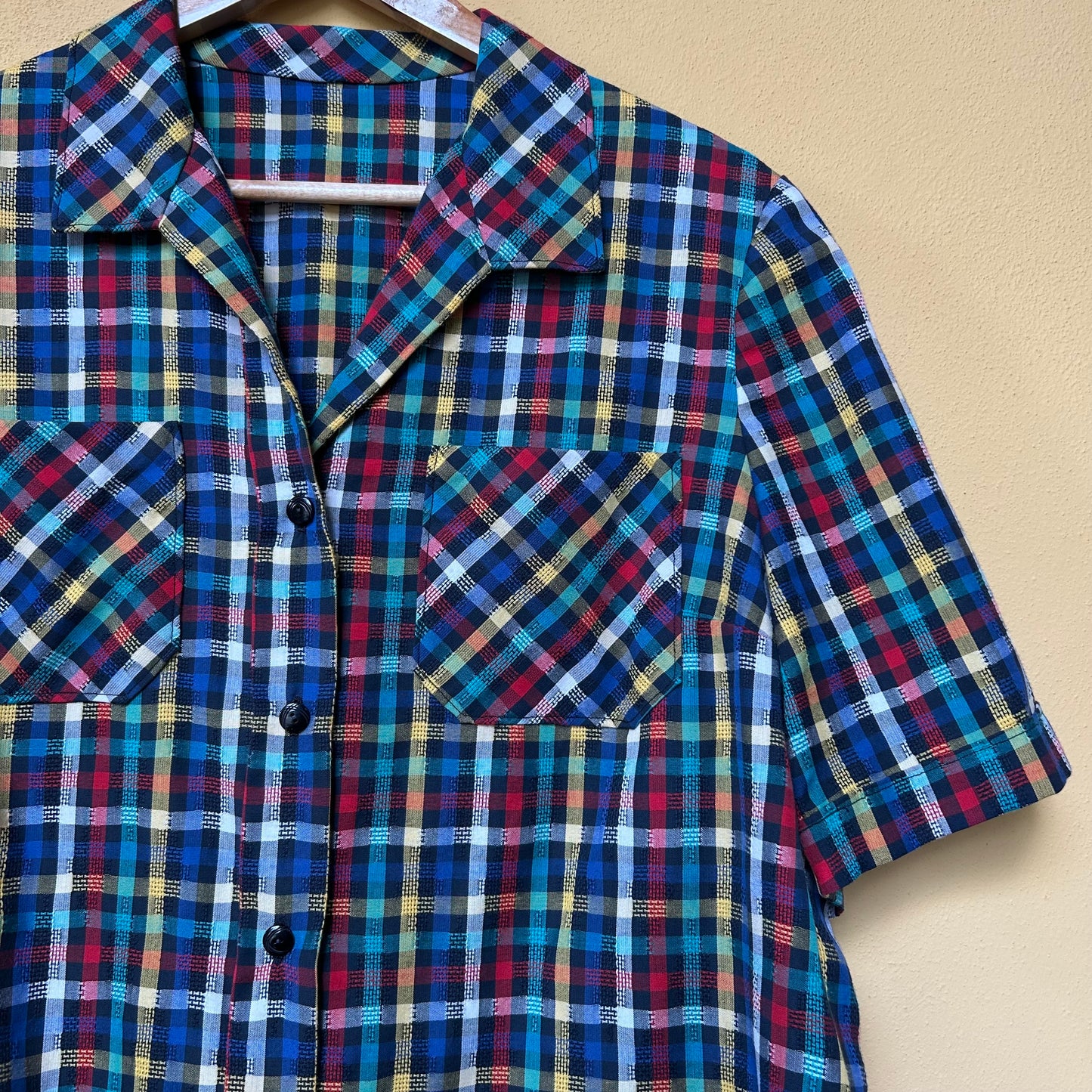 Camicia scozzese toni freddi