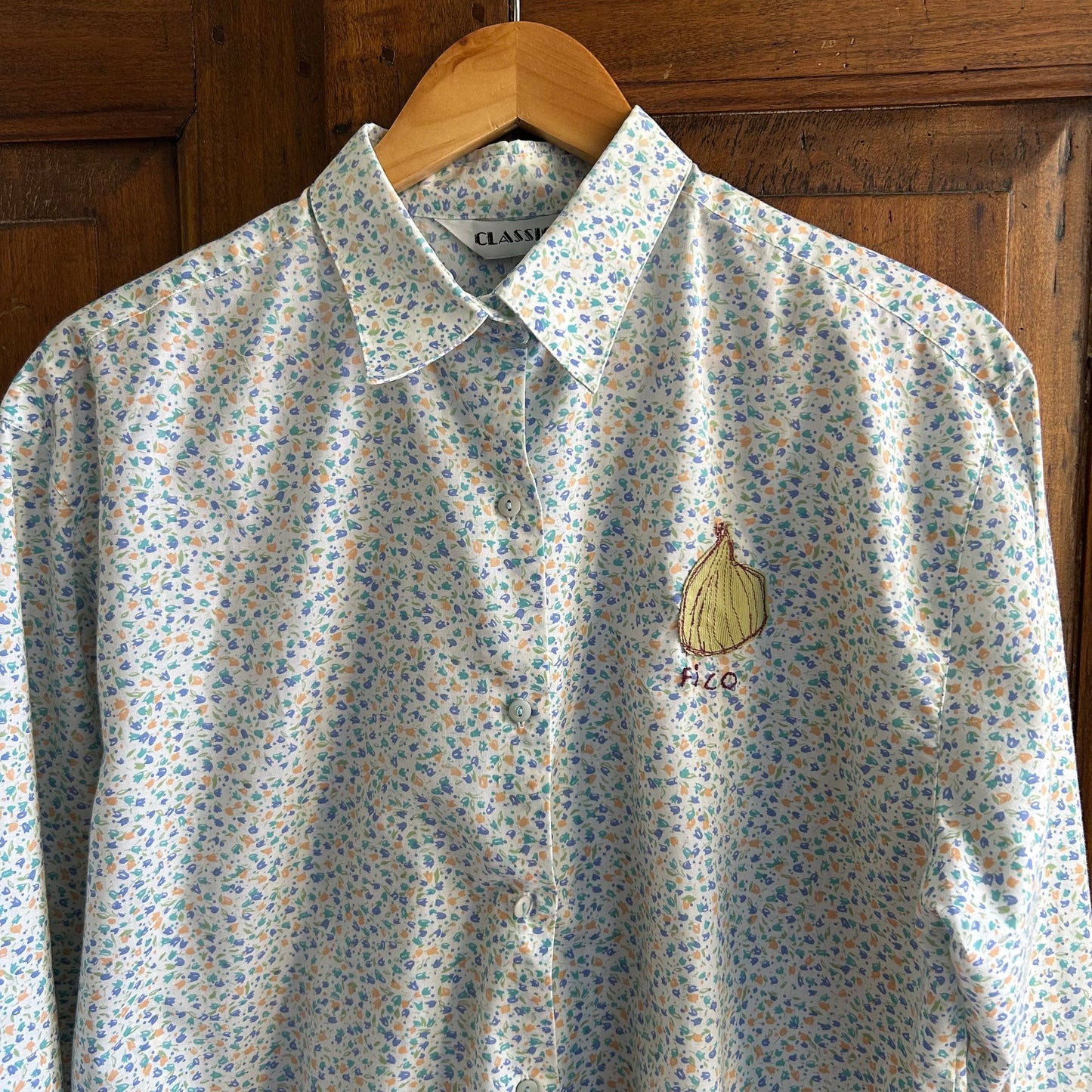 Camicia  a fiori con fico
