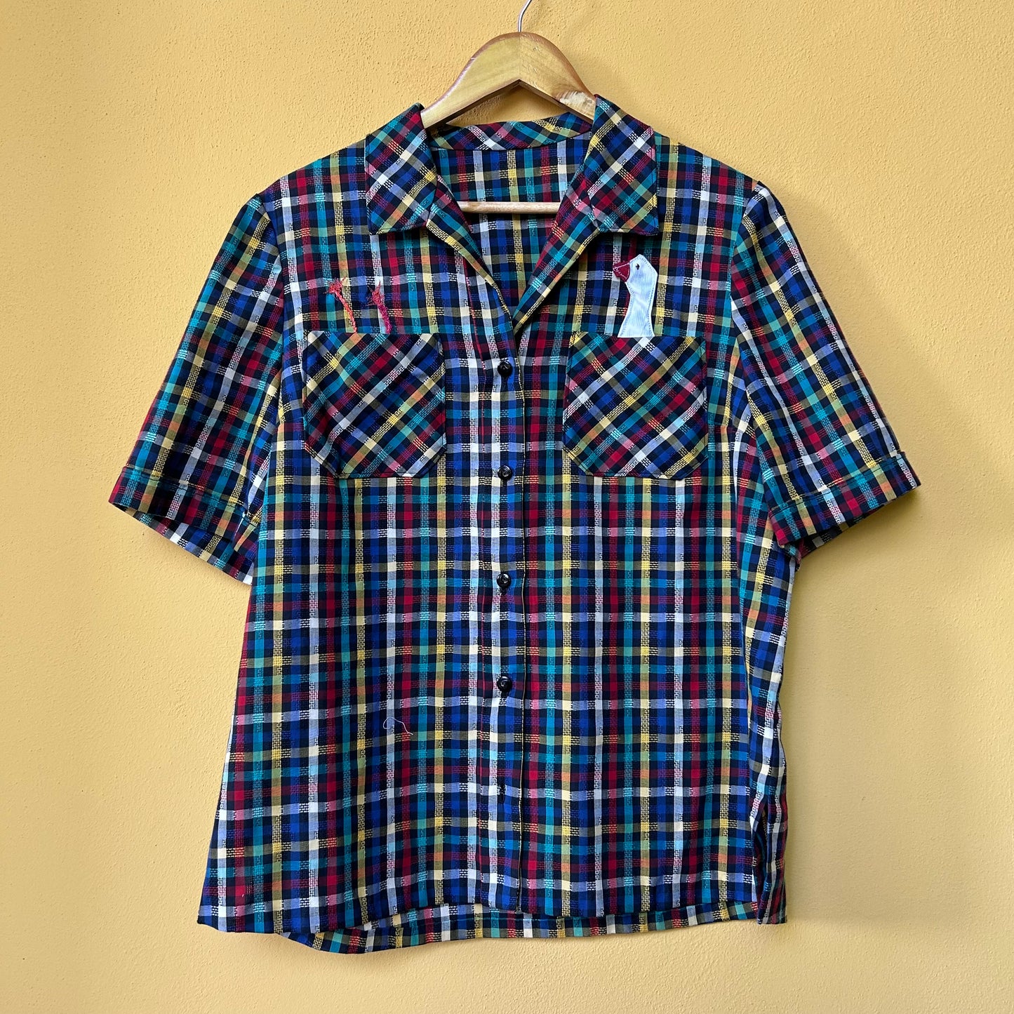 Camicia scozzese toni freddi