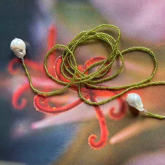 Collana Perle e verdi