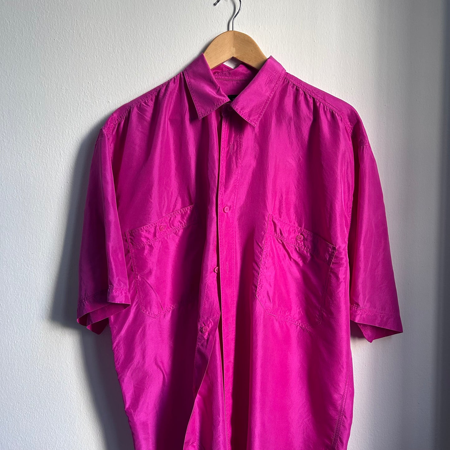 Camicia over in seta