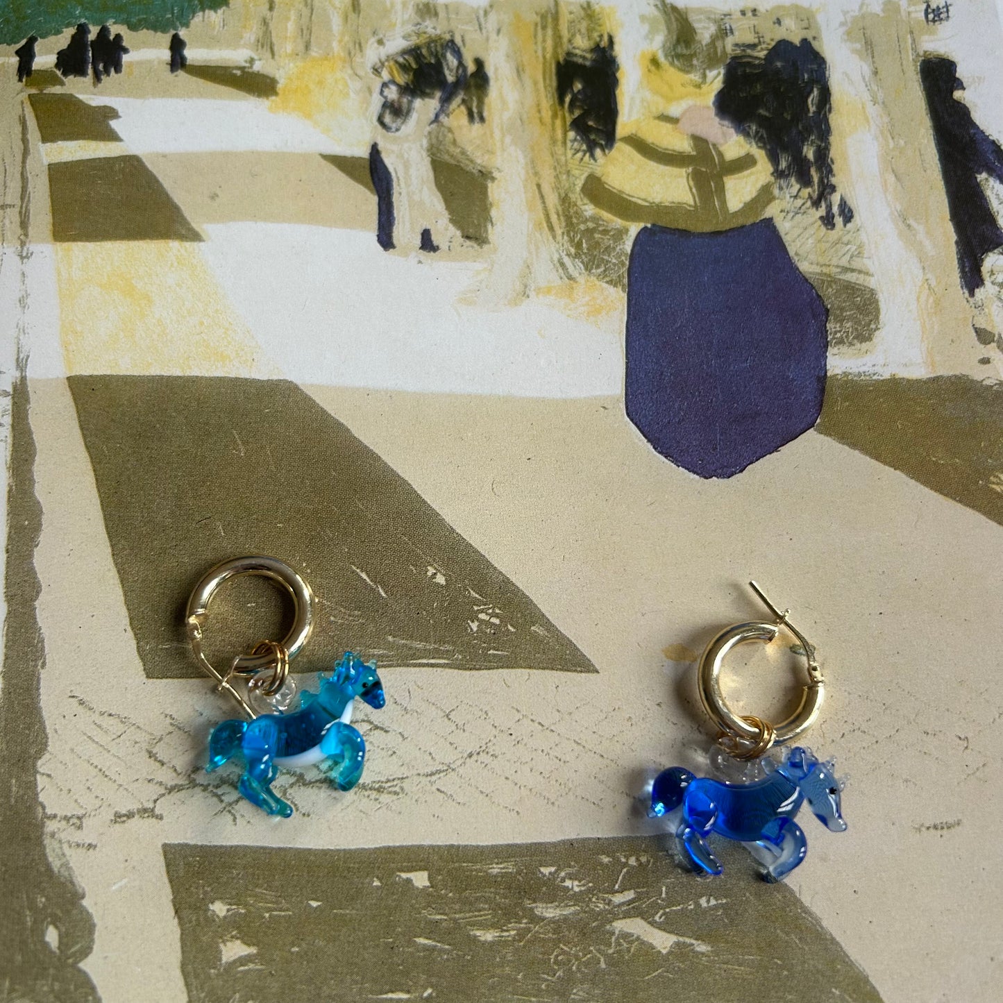 Orecchini “Der blaue reiter”