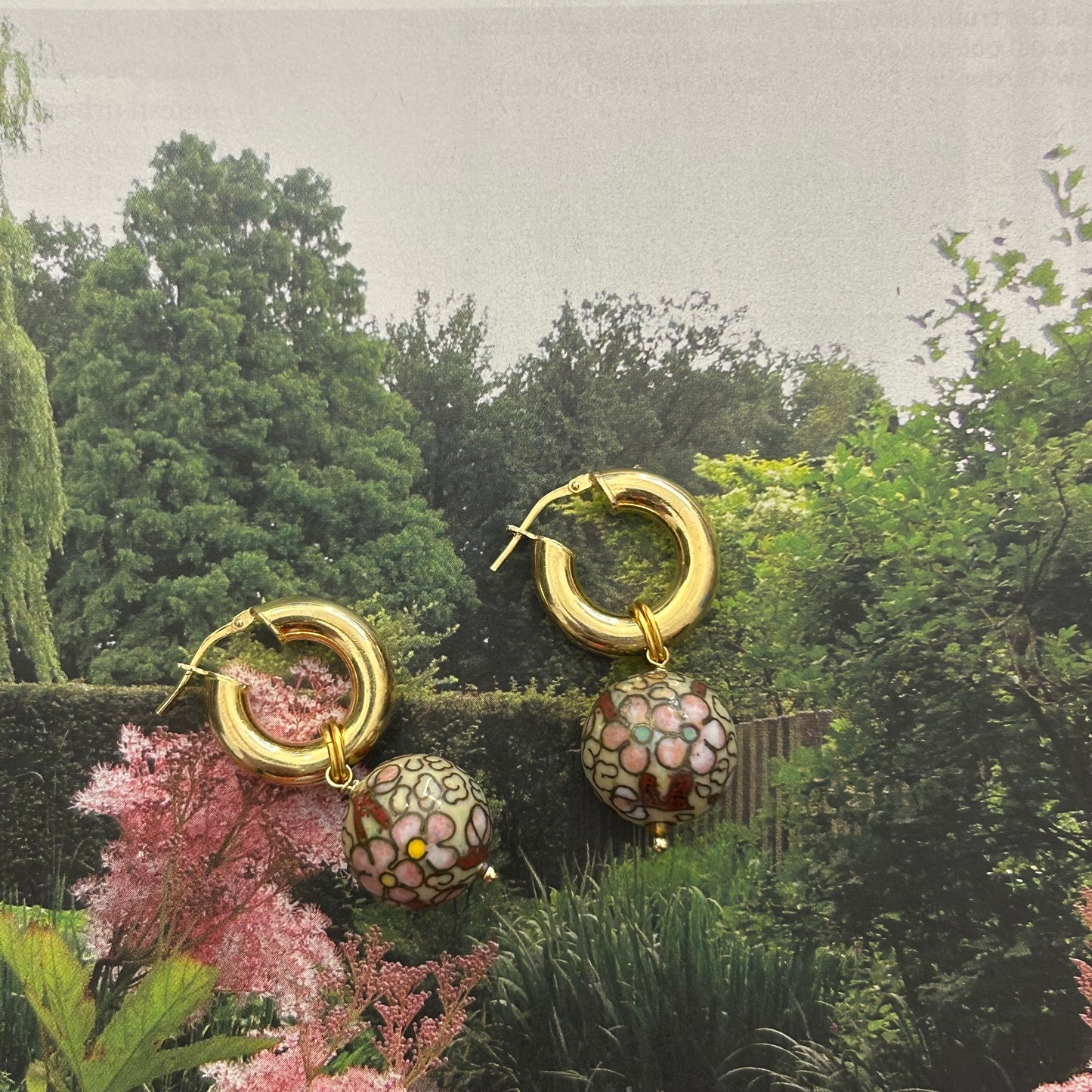 Orecchini chunky “Lanterna di fiori”