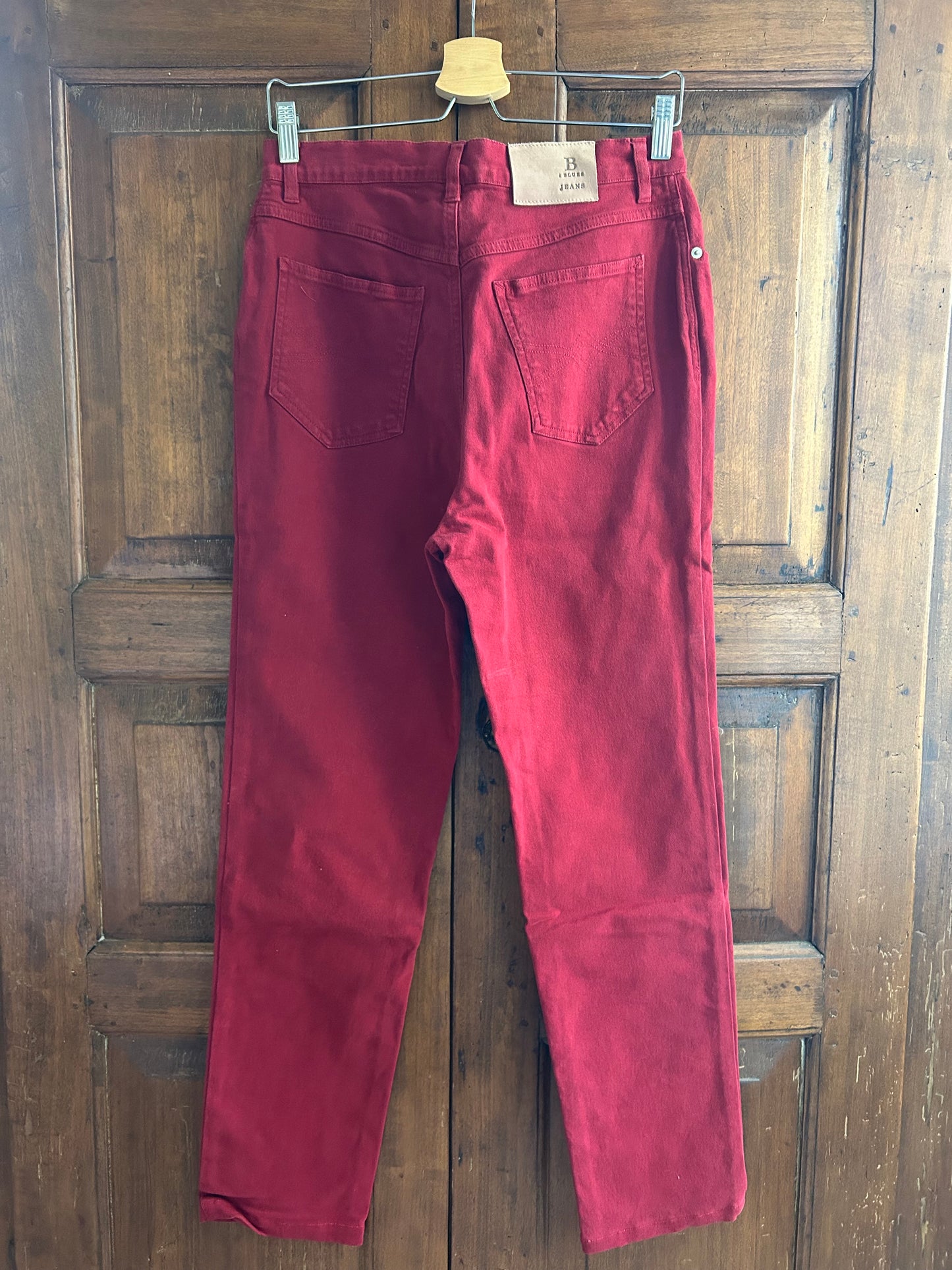 Jeans rossi elasticizzati
