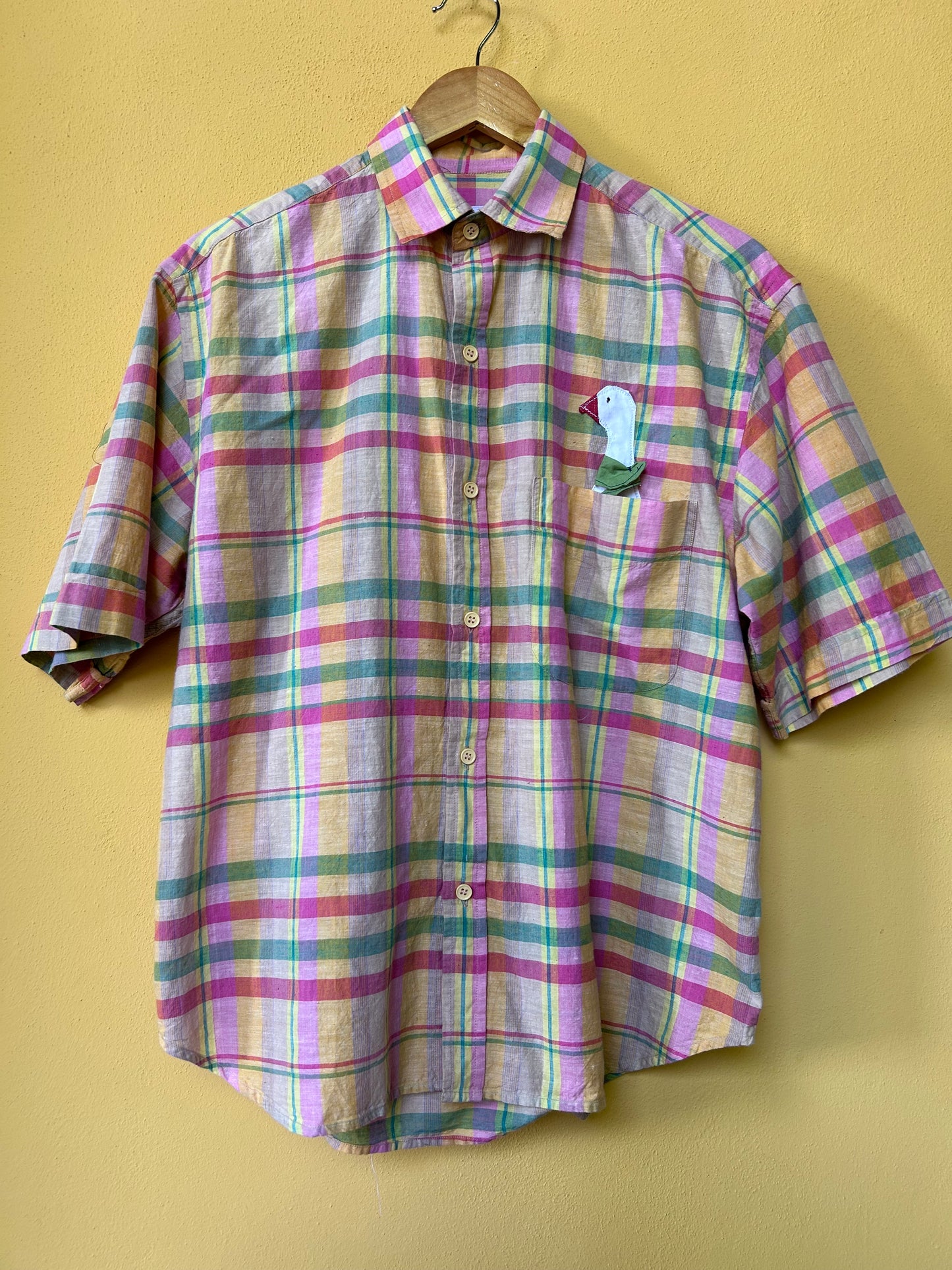 Camicia "scozzese" rosa
