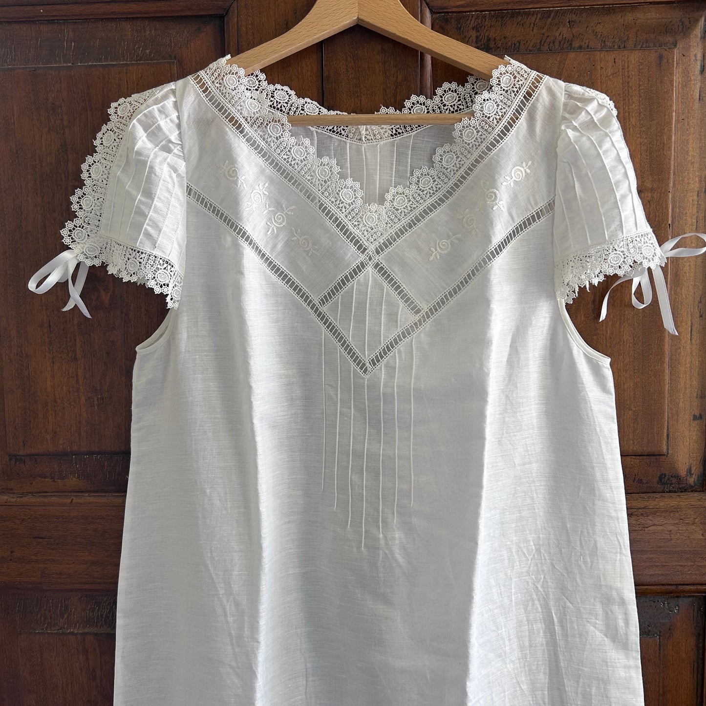 vestito in lino e cotone