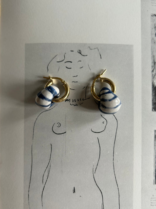 Orecchini “Crisalide blu”