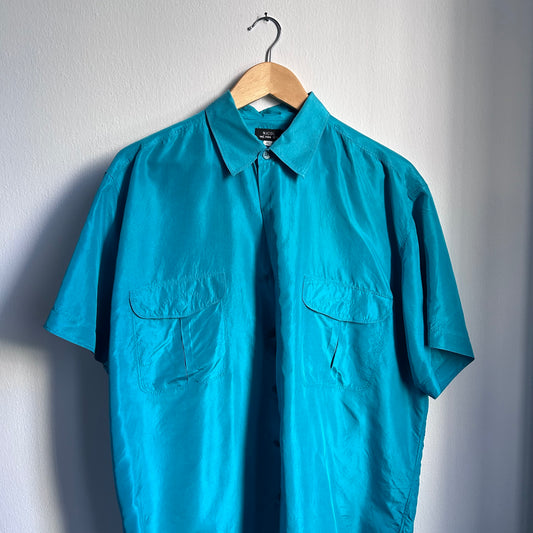 Camicia over verde