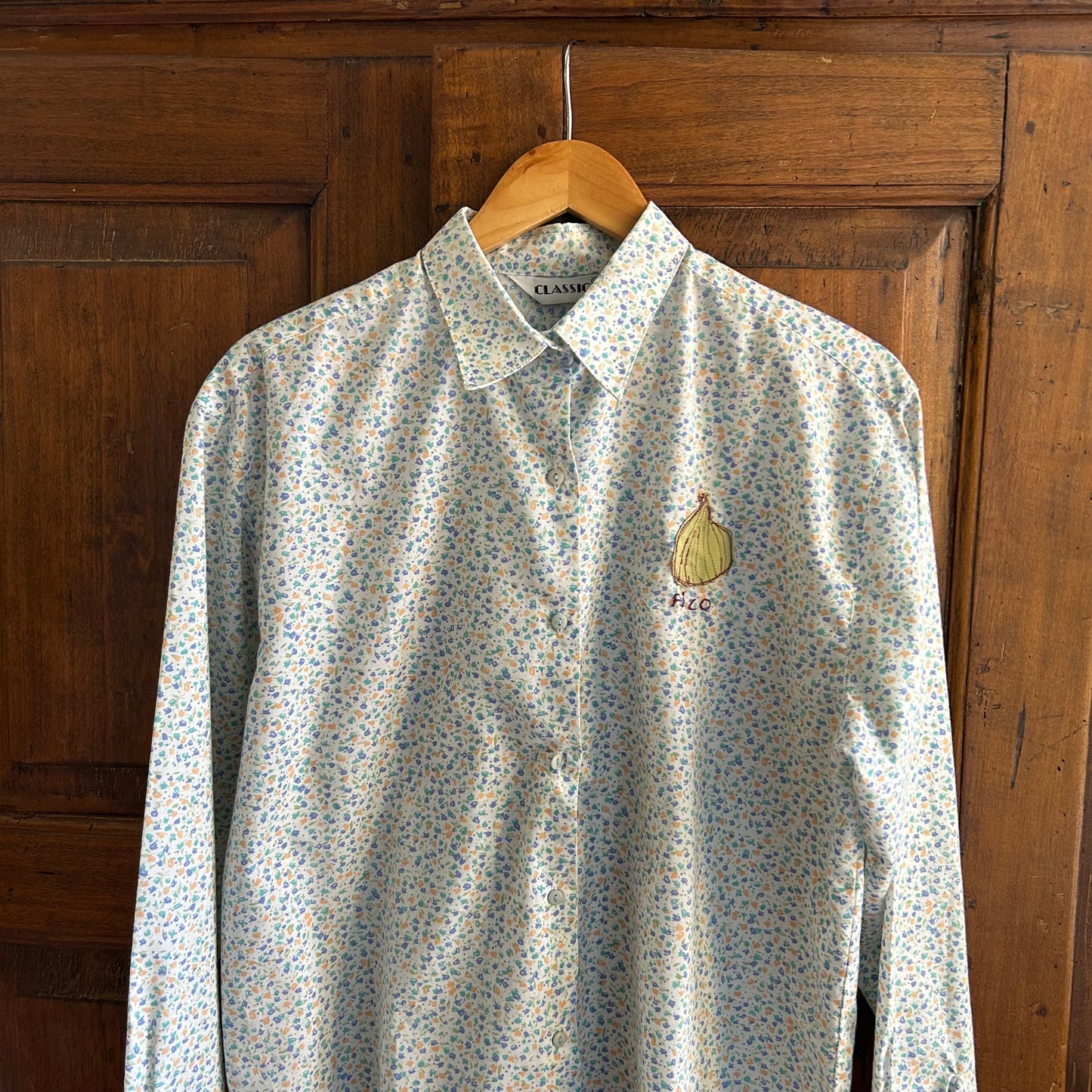 Camicia  a fiori con fico