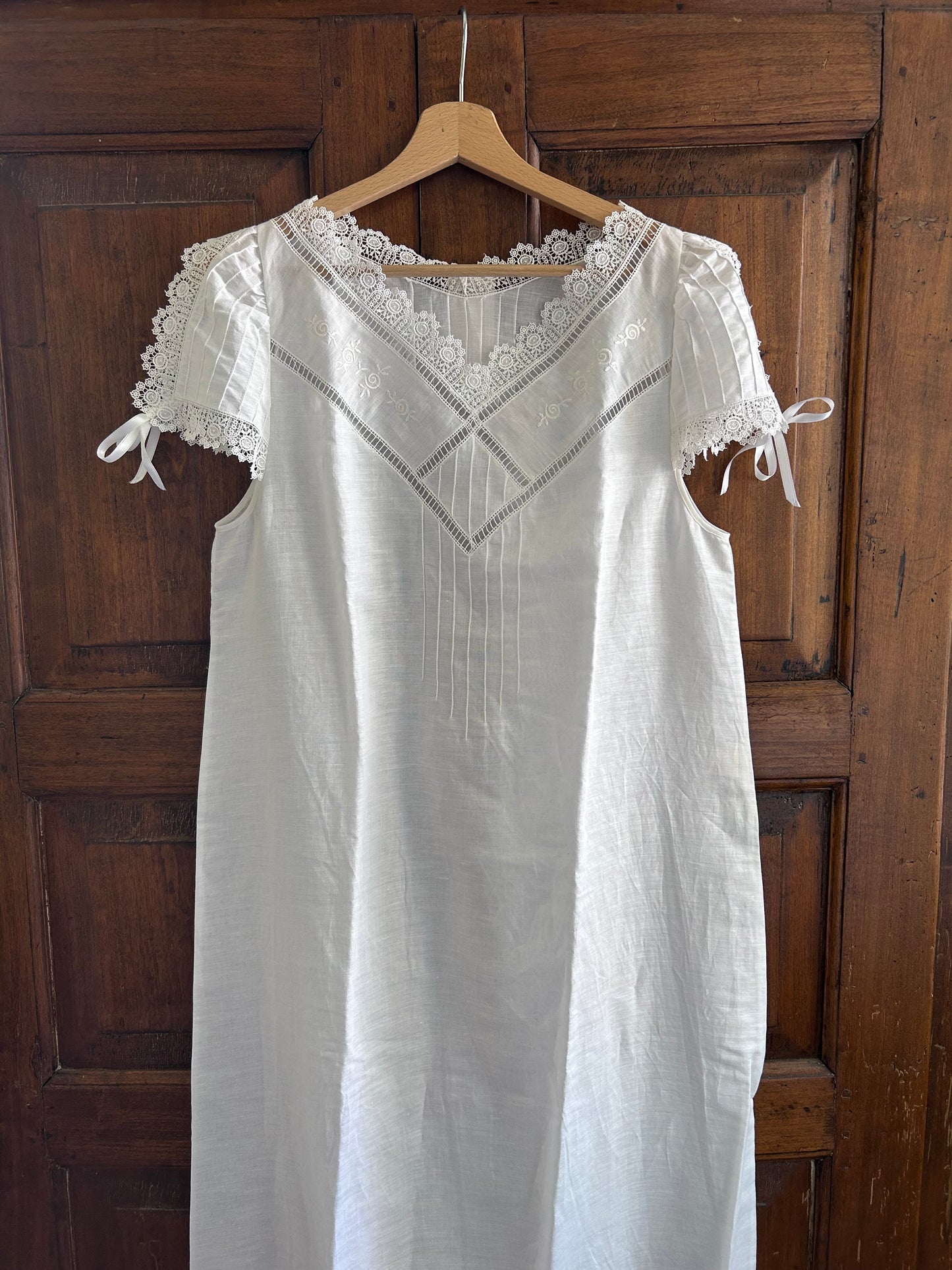 vestito in lino e cotone
