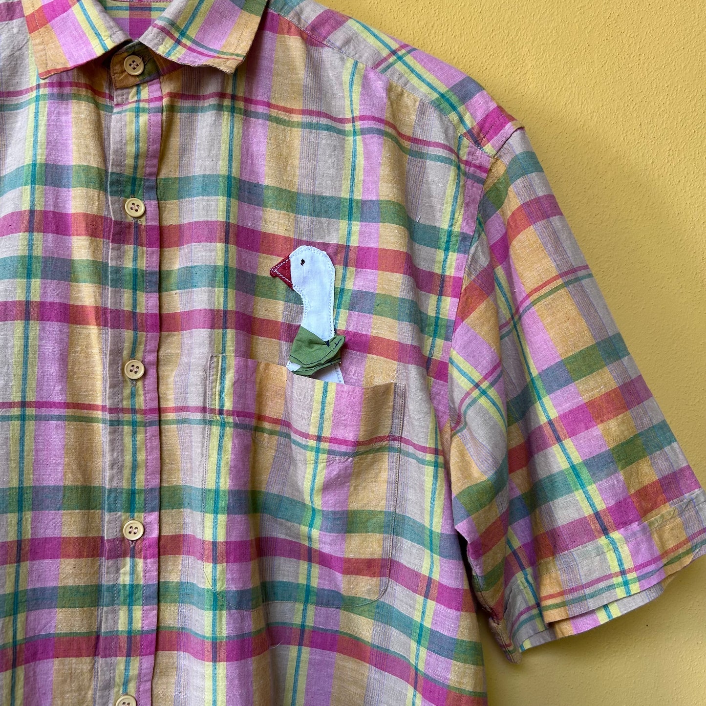 Camicia "scozzese" rosa