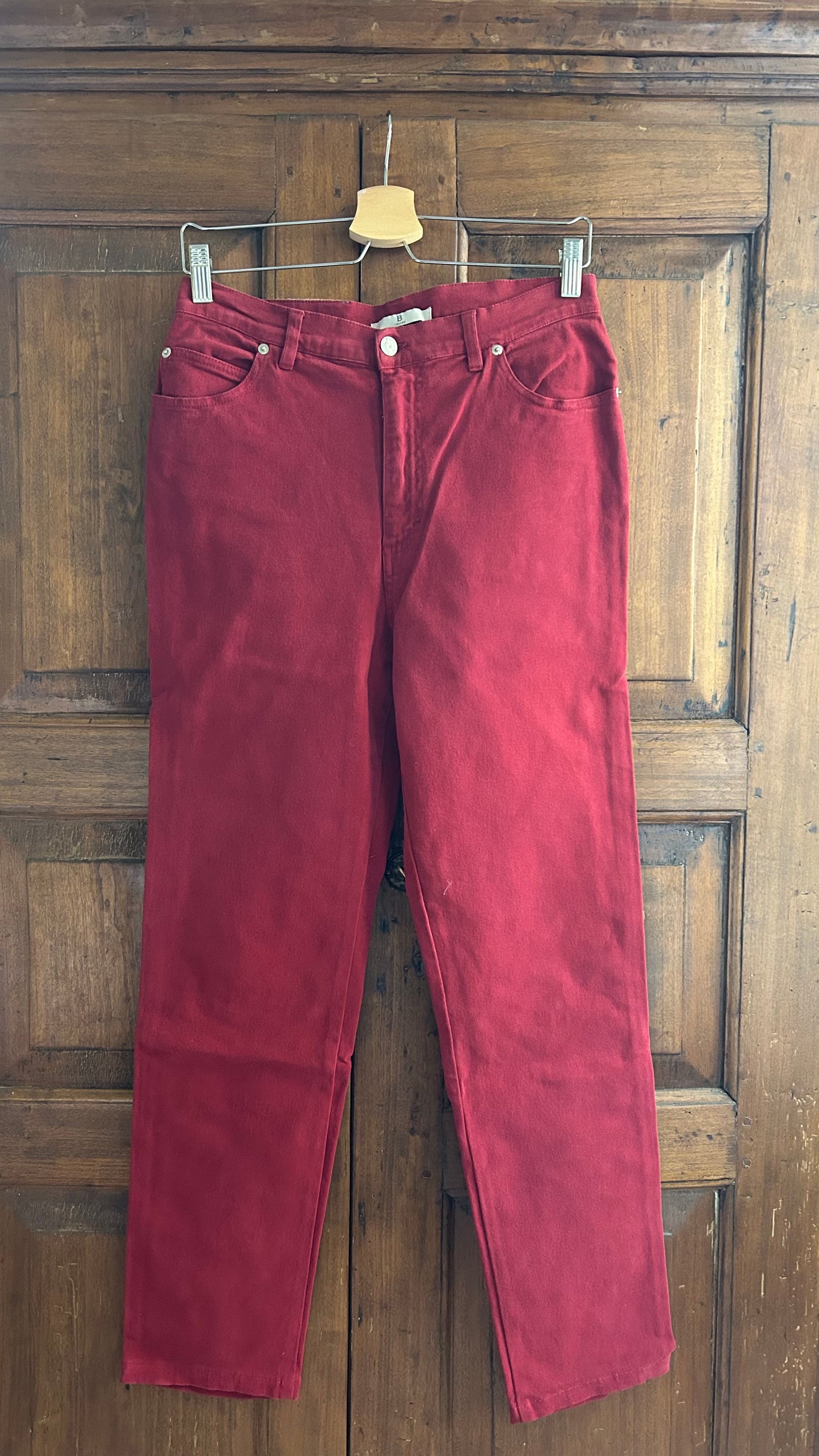 Jeans rossi elasticizzati