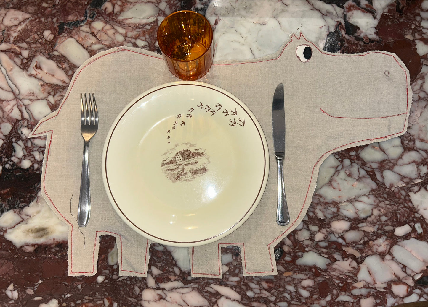 Tovaglietta “Ippo-tortora"