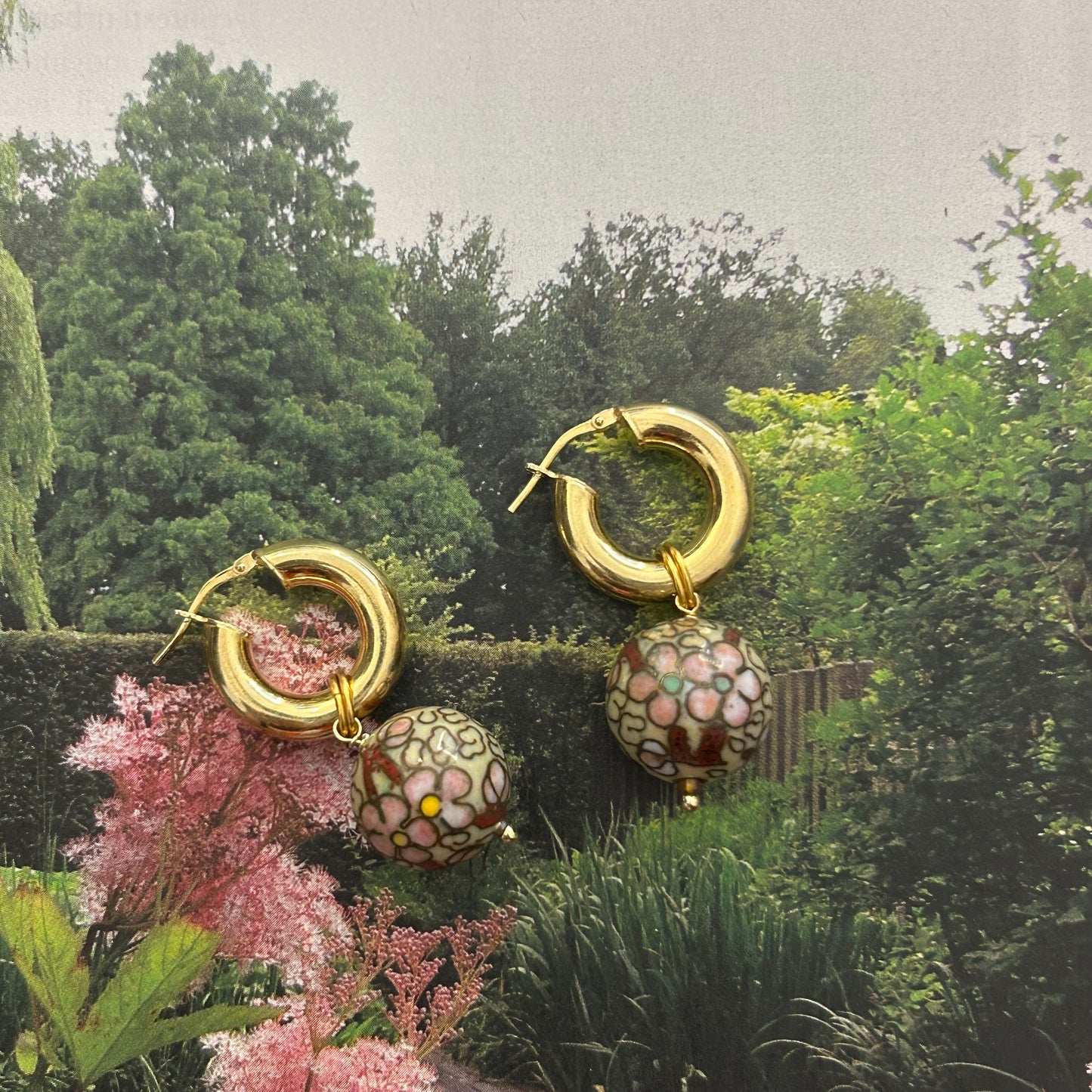 Orecchini chunky “Lanterna di fiori”