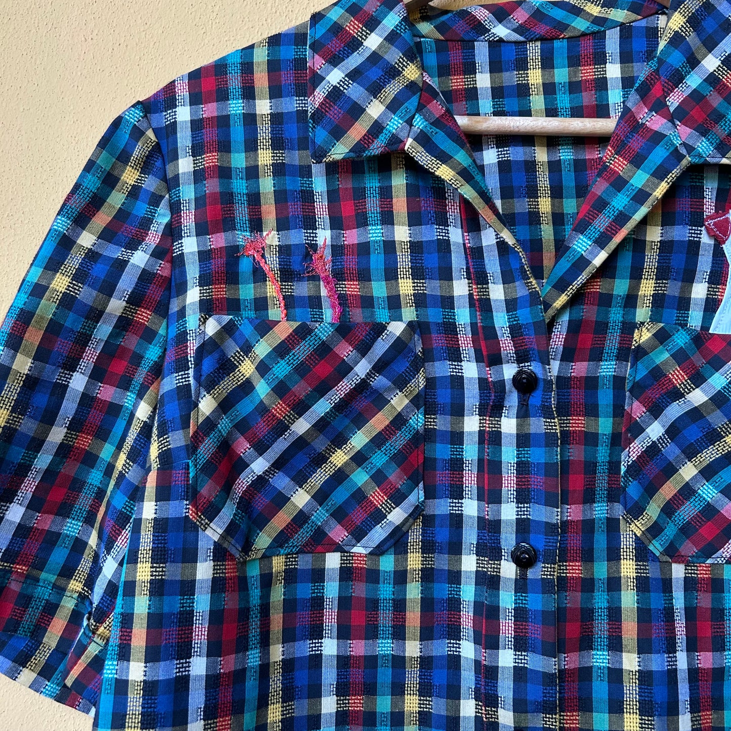 Camicia scozzese toni freddi