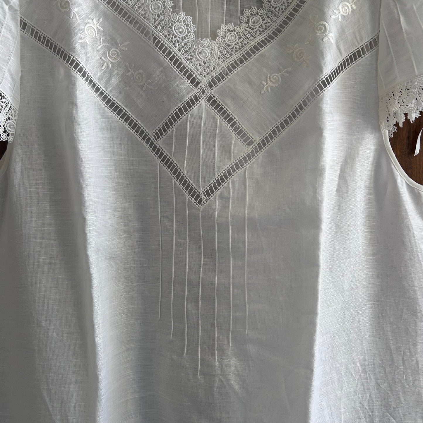 vestito in lino e cotone