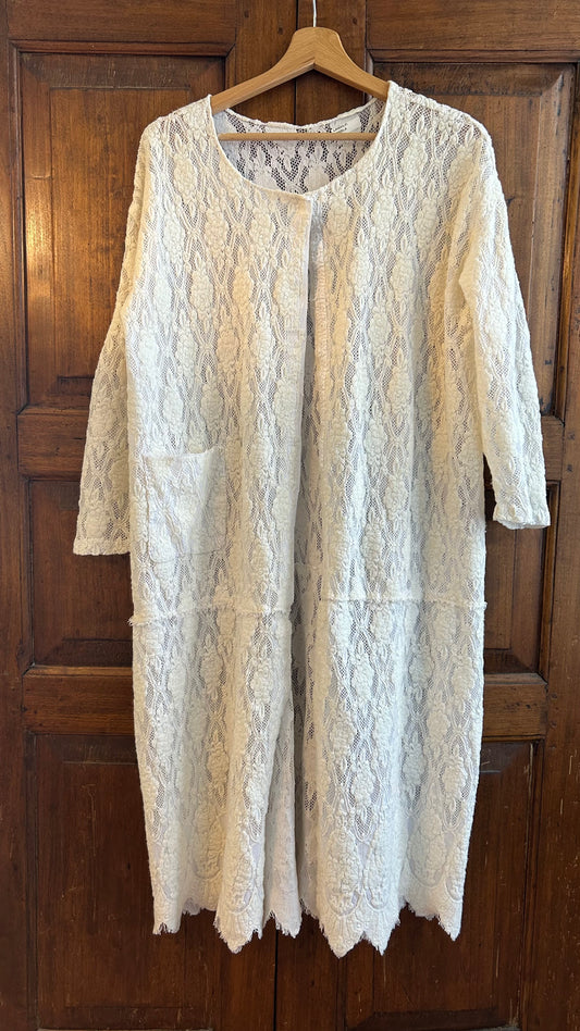 Cardigan in pizzo
