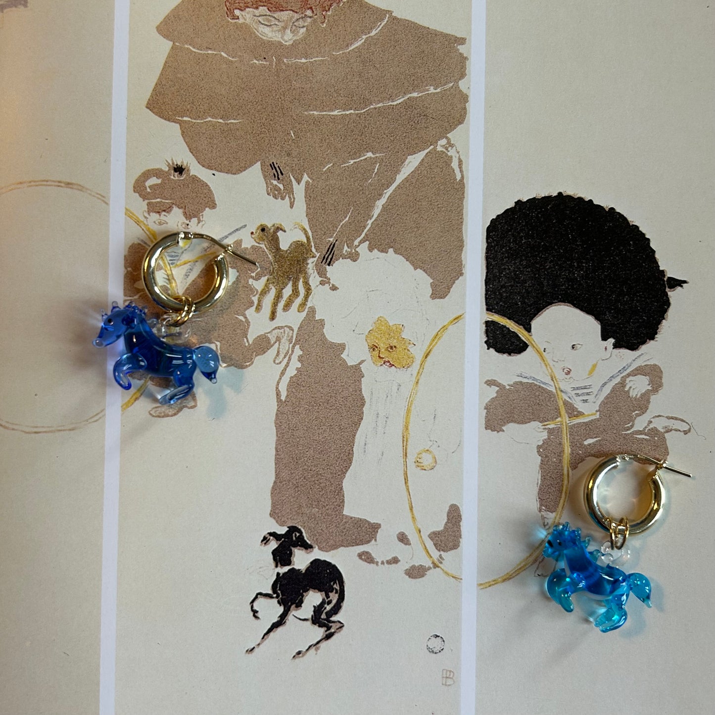 Orecchini “Der blaue reiter”