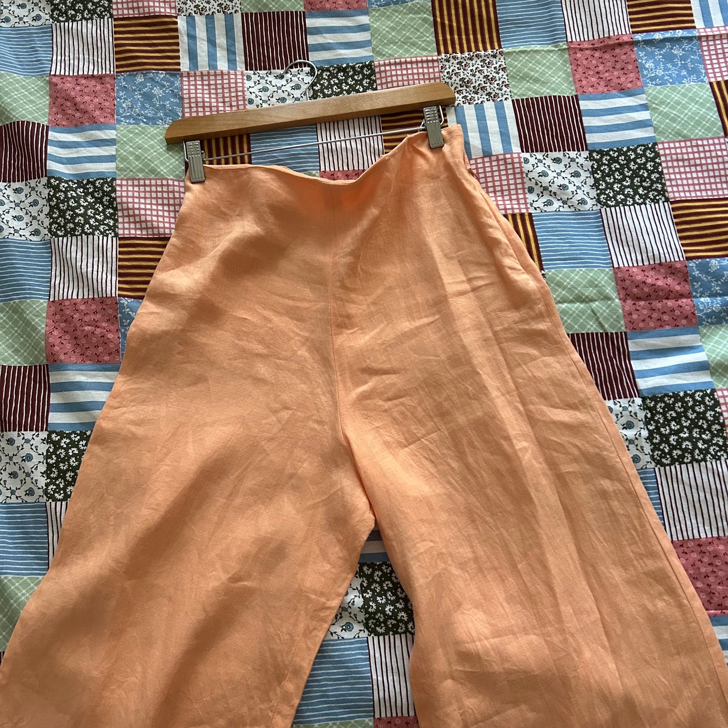 Pantaloni palazzo pesca