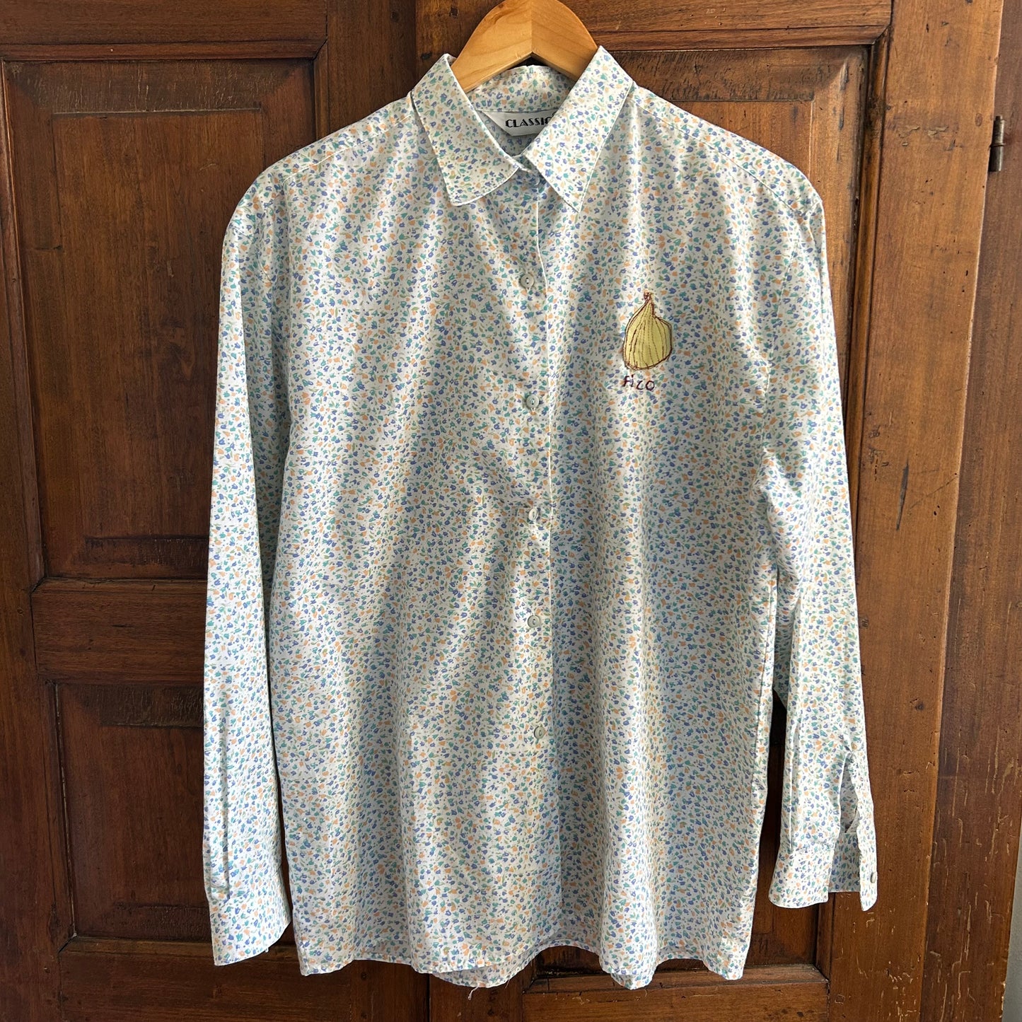 Camicia  a fiori con fico