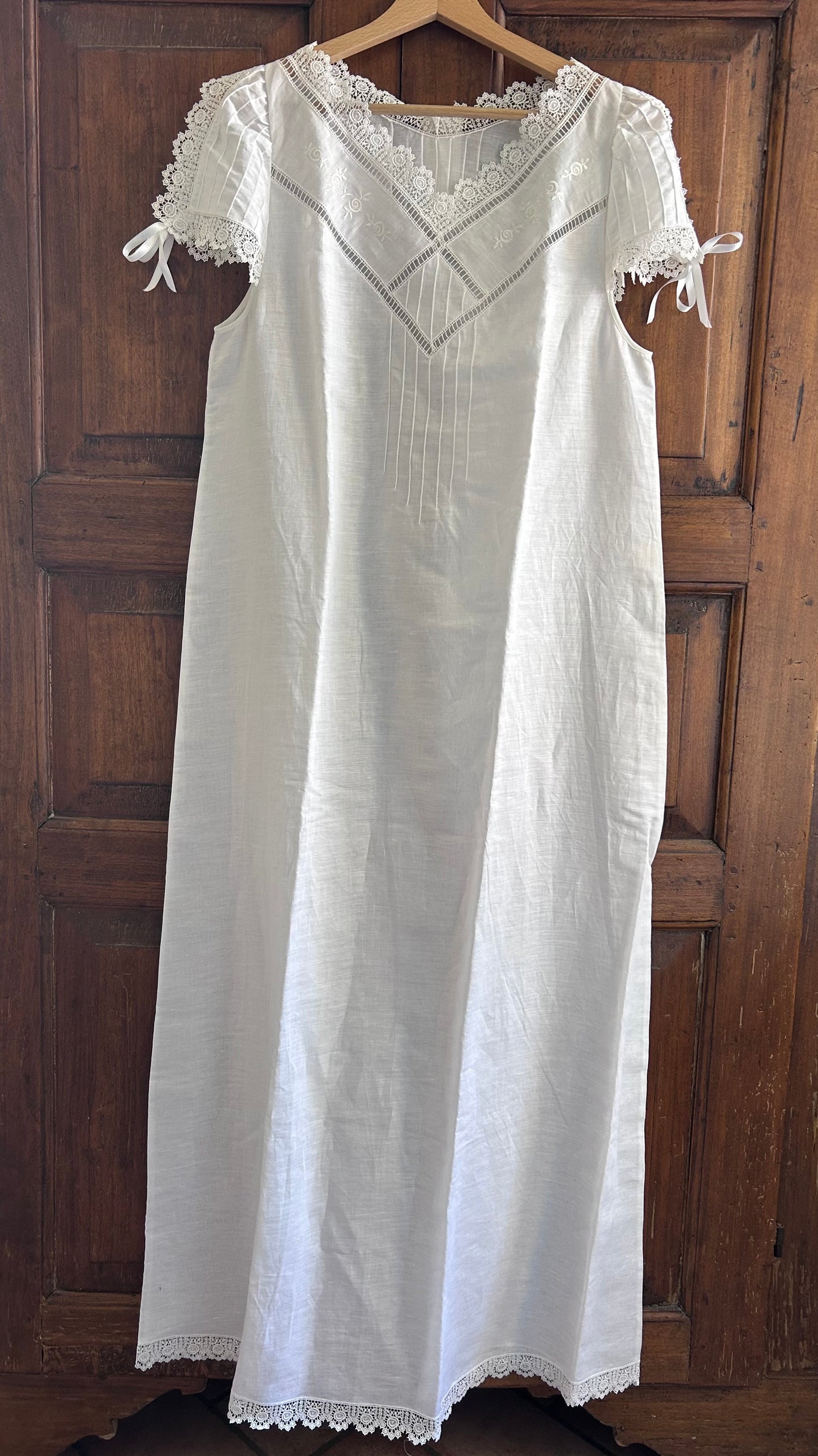 vestito in lino e cotone