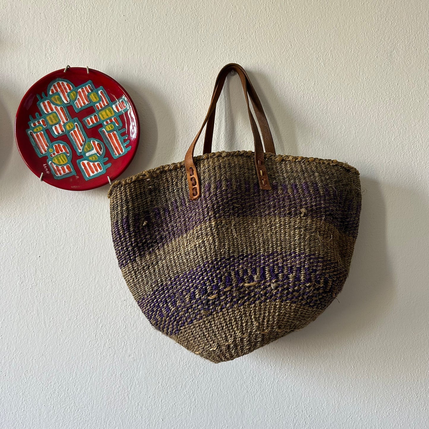 Borsa in paglia vintage