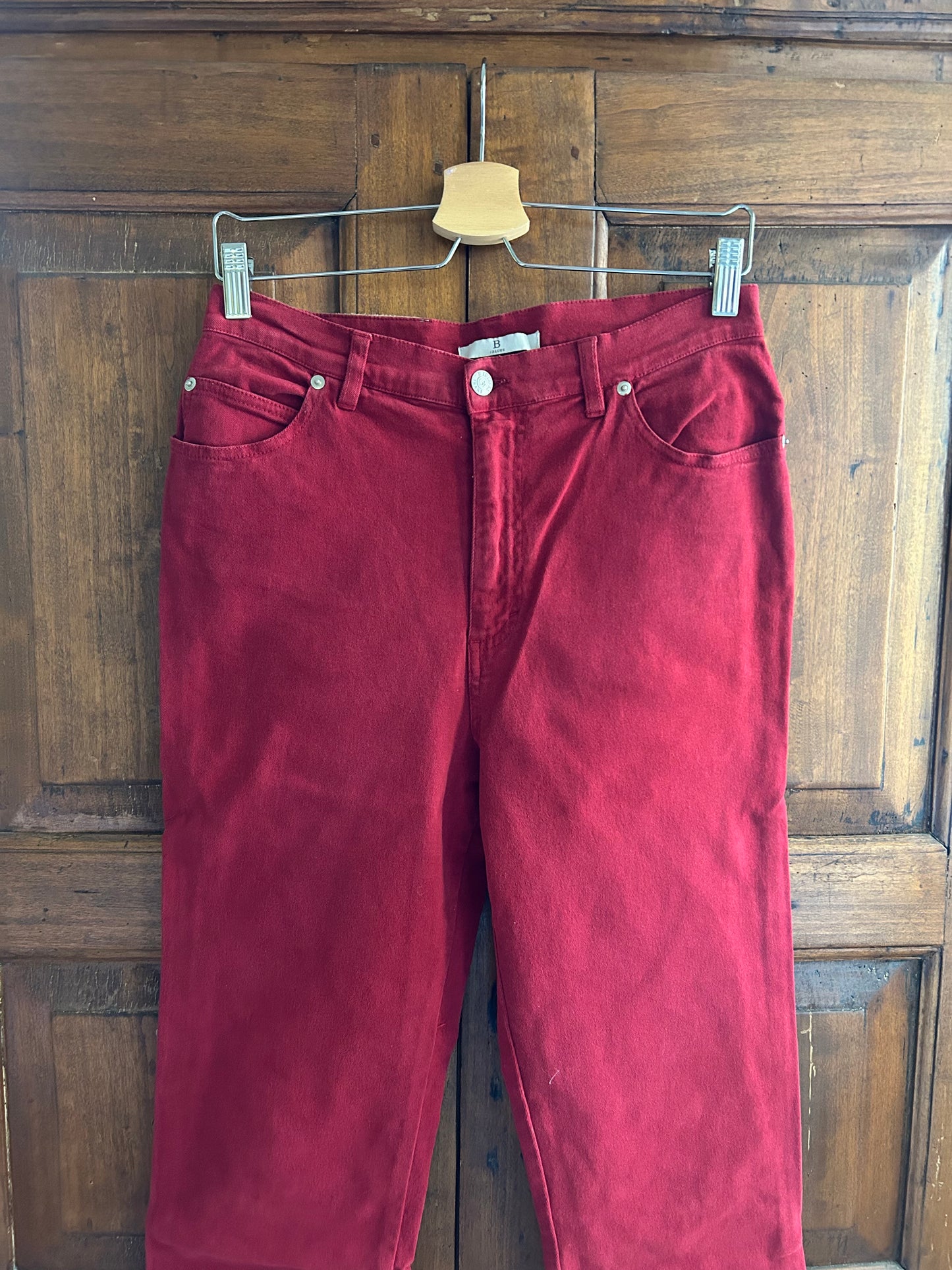Jeans rossi elasticizzati