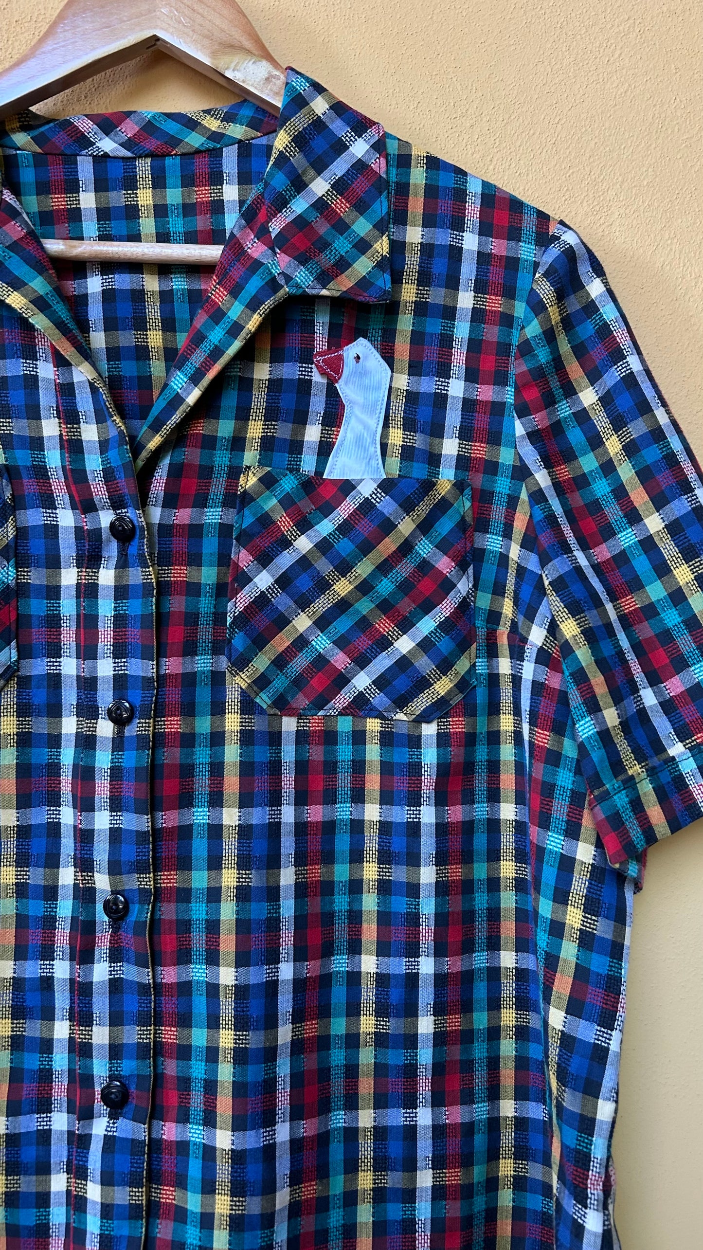 Camicia scozzese toni freddi