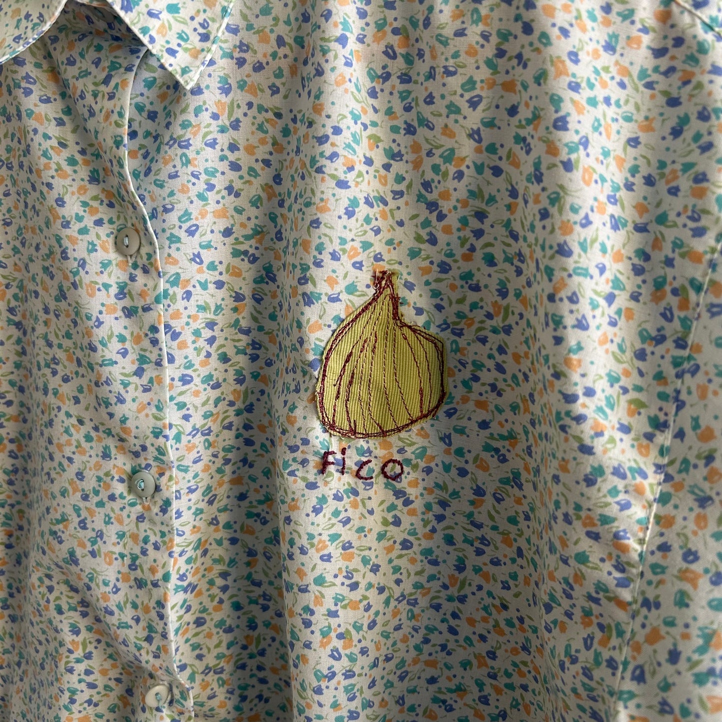 Camicia  a fiori con fico