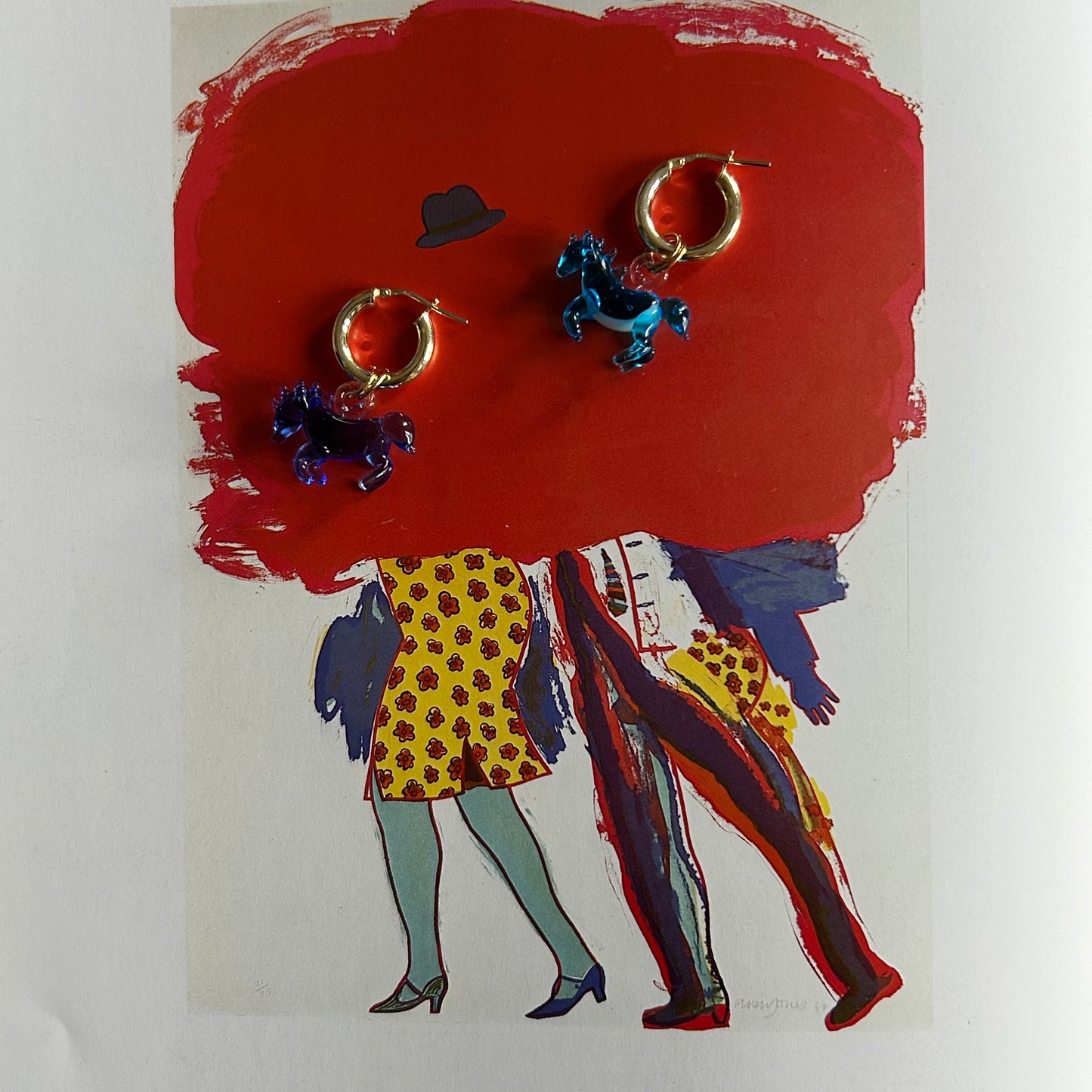 Orecchini “Der blaue reiter”